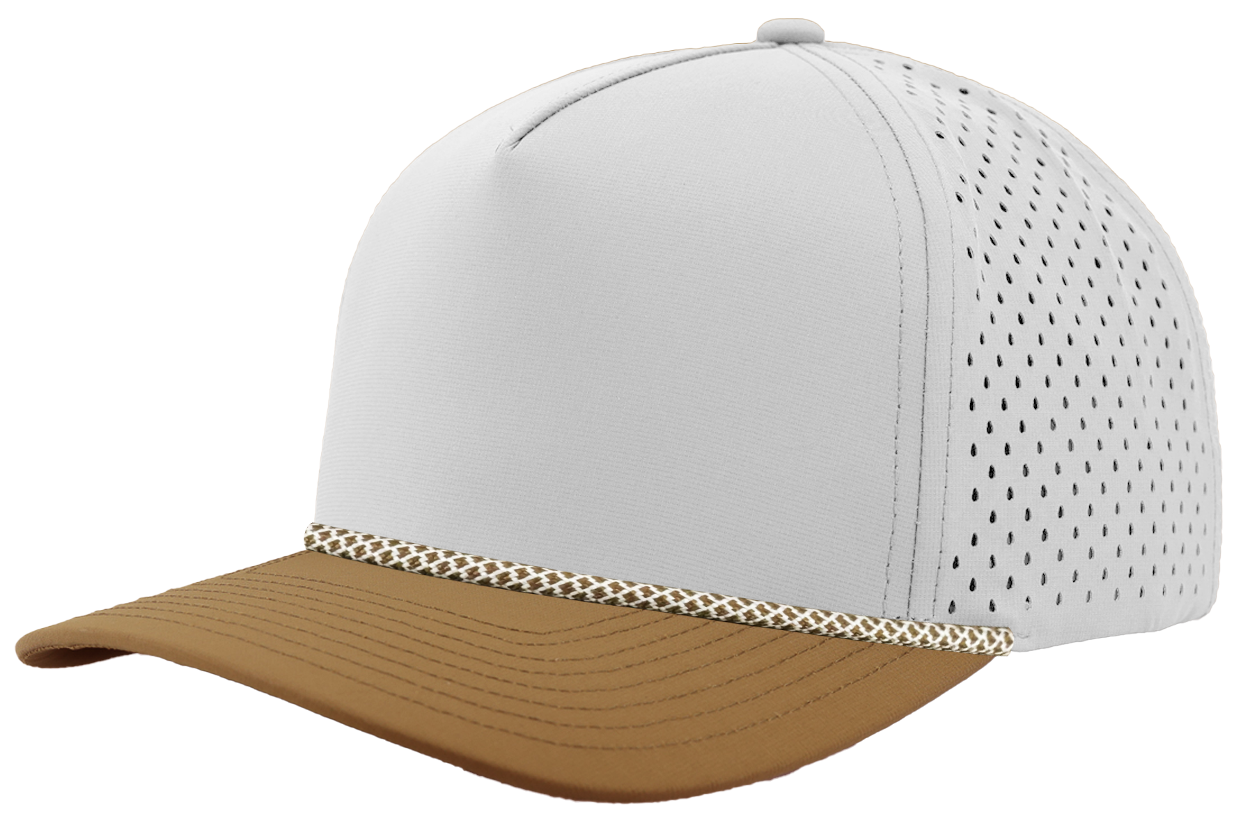 custom rope hat Blackhawk R+ Off white-caramel chainlink