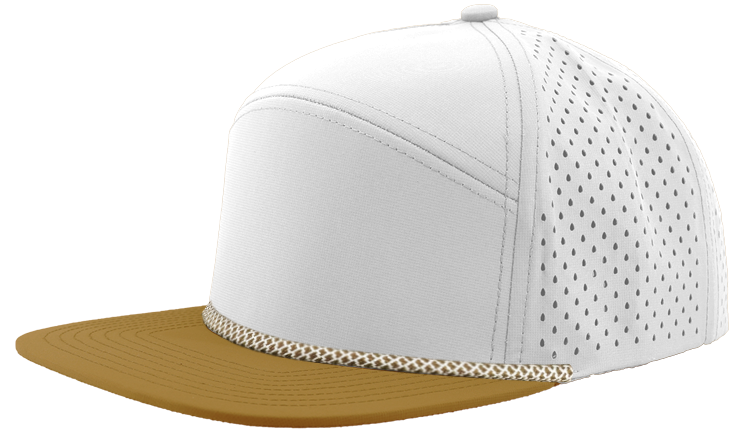 osprey r+Off white caramel bill with caramel/white chainlink rope bill