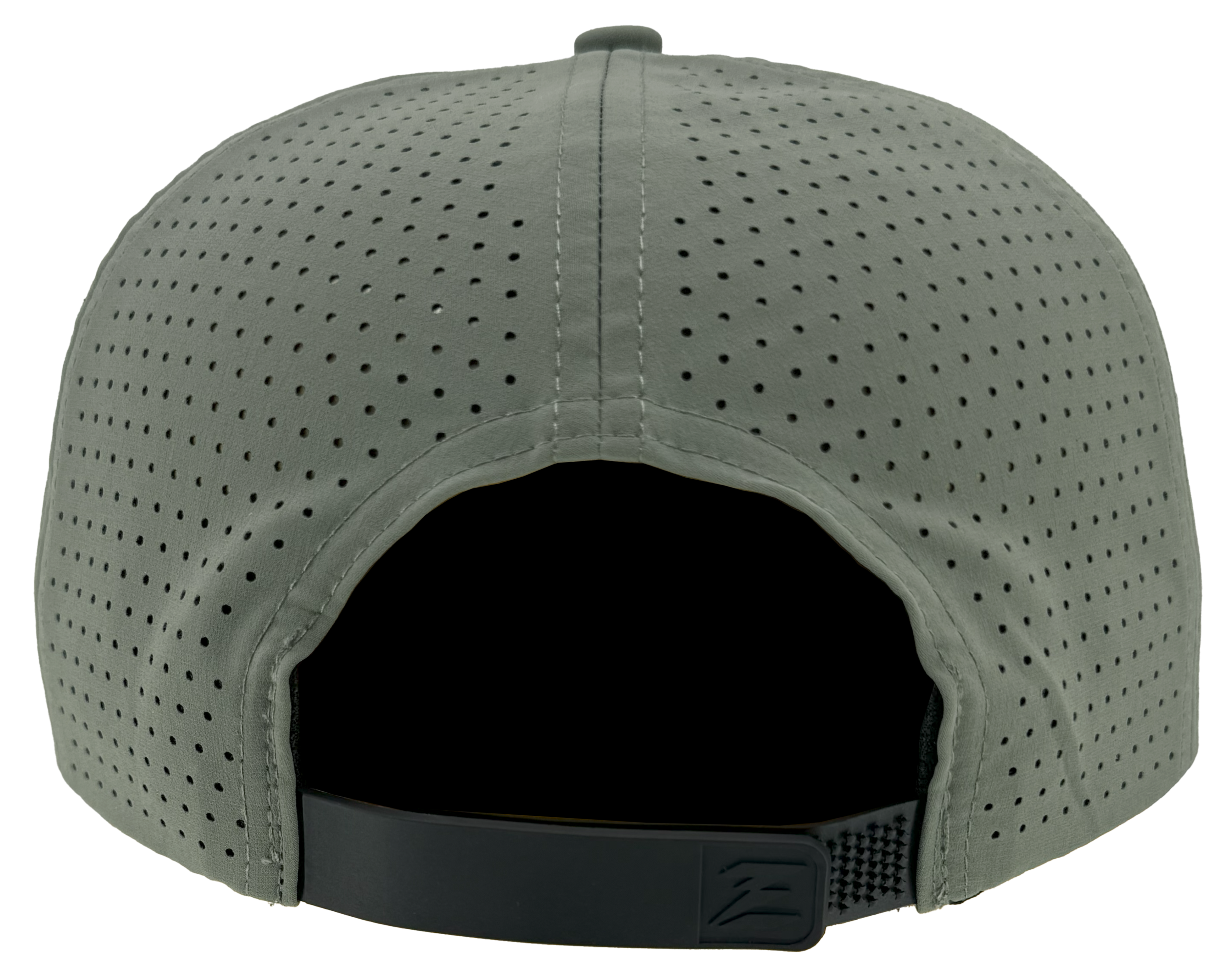 sage green dad hat buckram 5 panel crushable bill