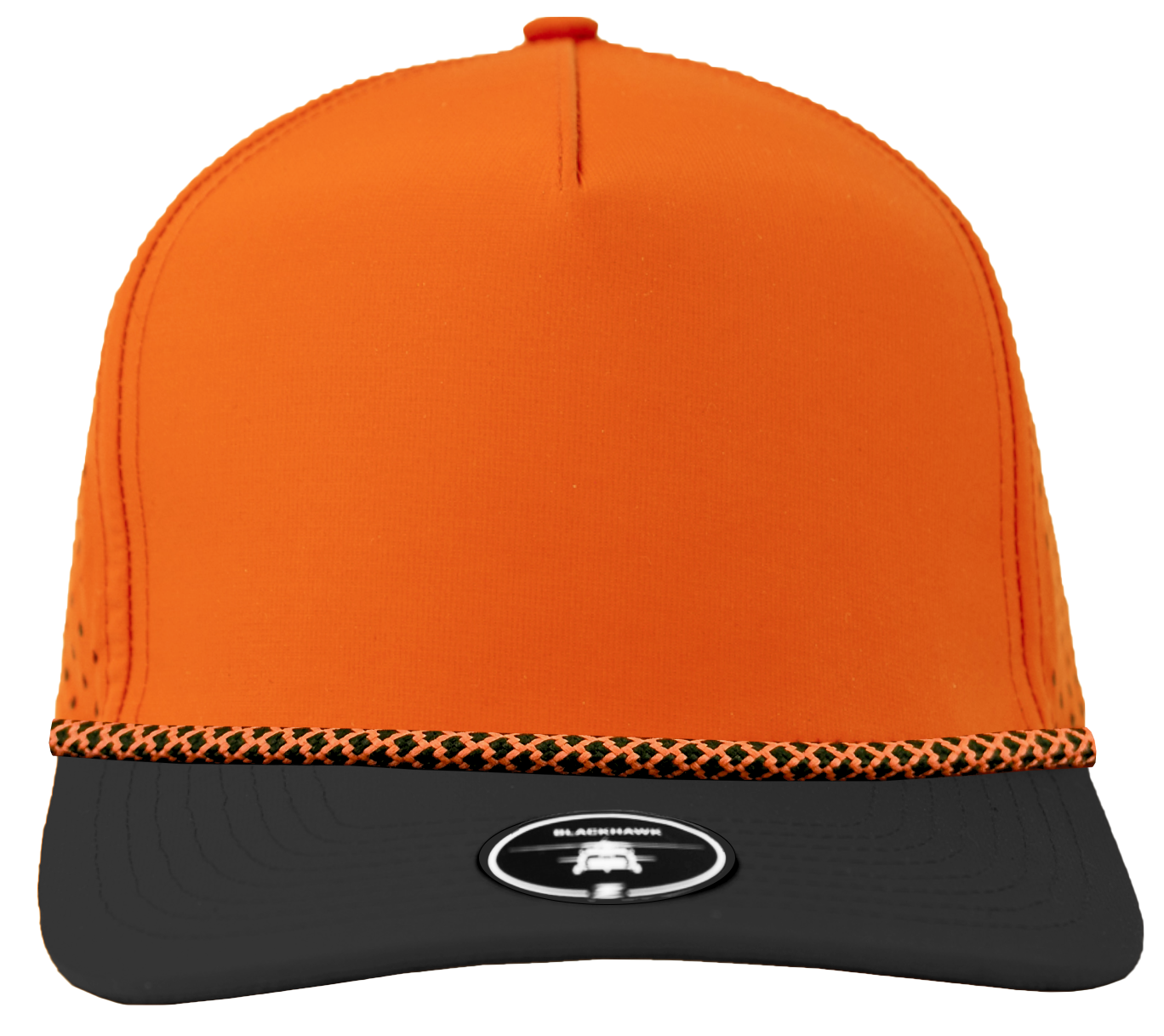 custom hat Blackhawk R+ Orange/black - orange chainlink