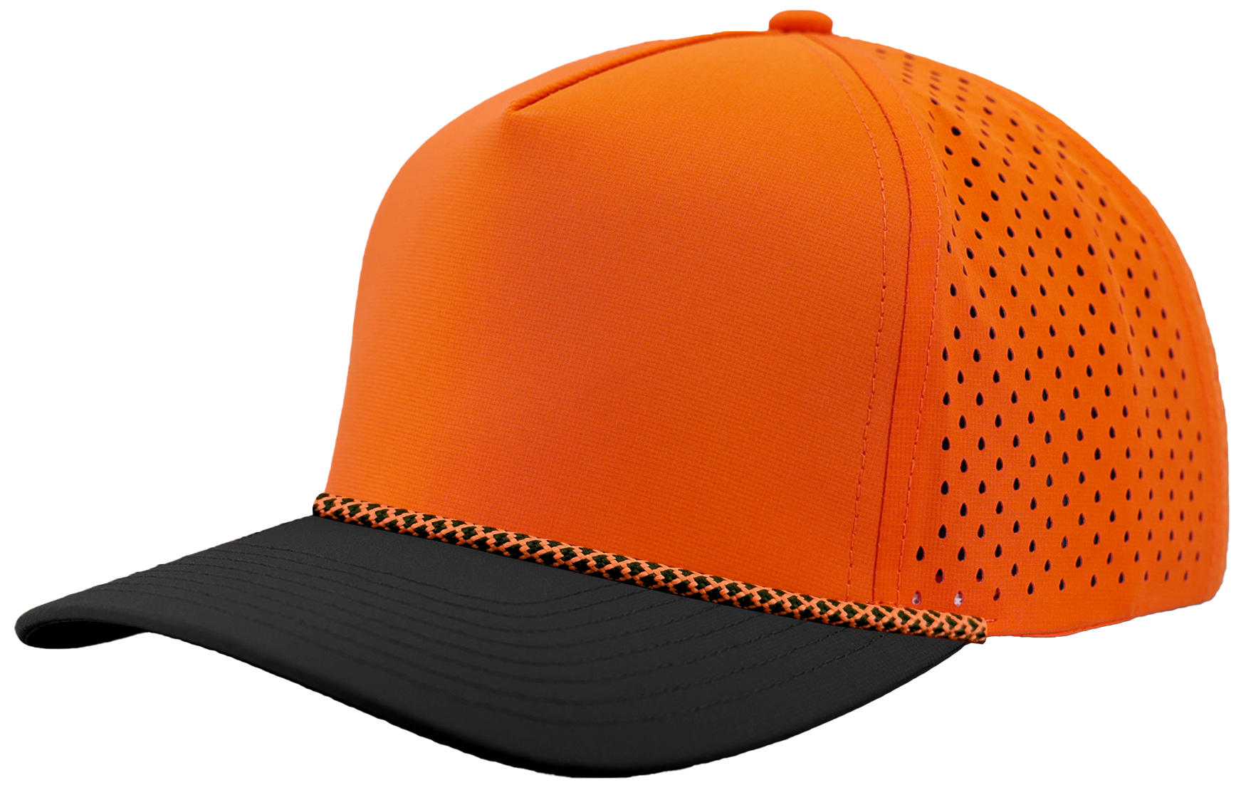 custom hat with rope Blackhawk R+ Orange/black - orange chainlink