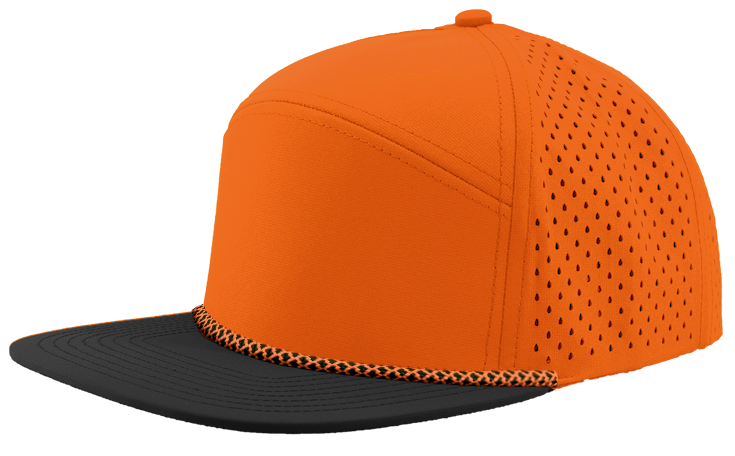 osprey r+Orange/black bill with orange/black chainlink rope bill