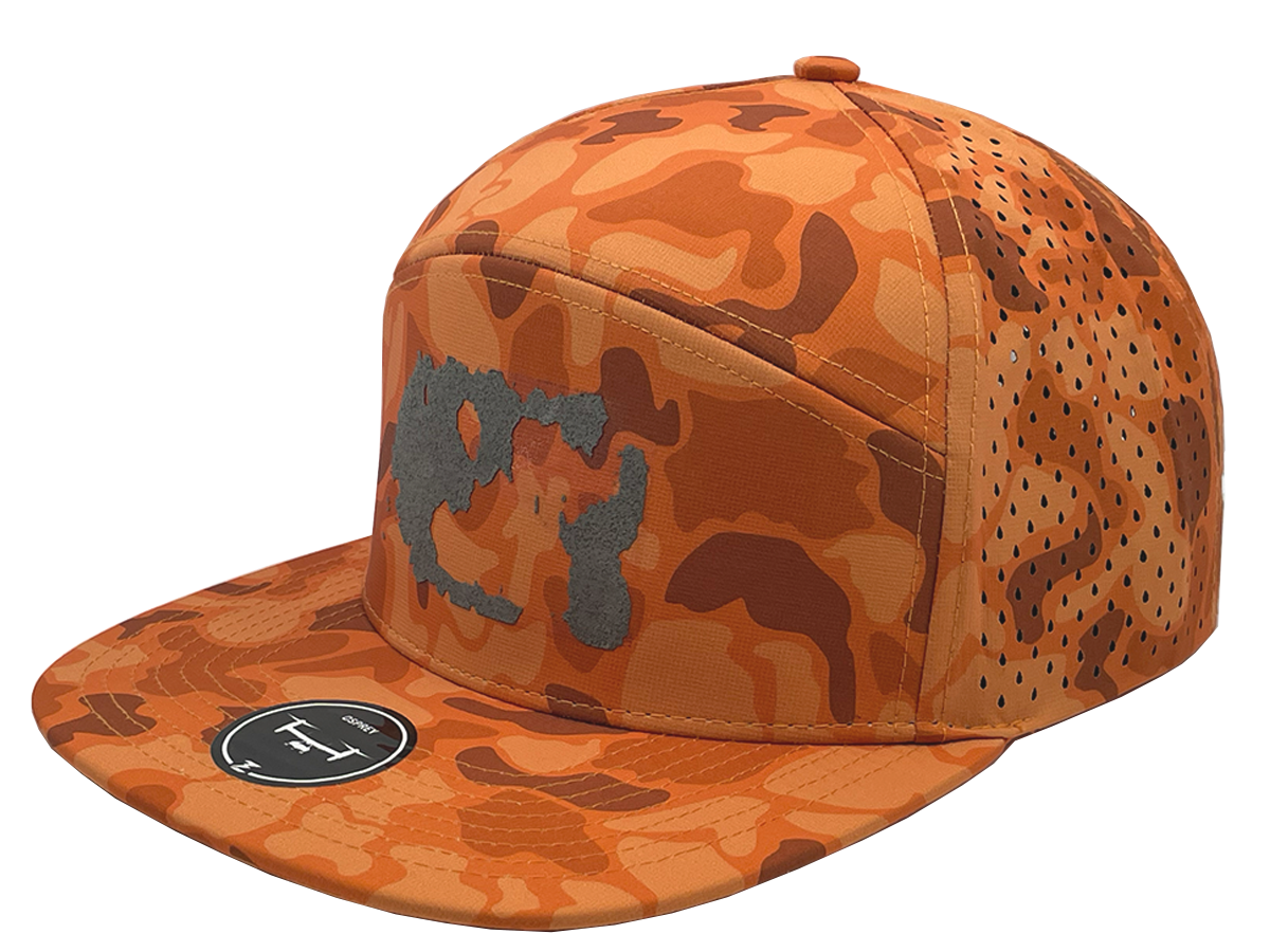 Osprey Blaze Orange Old School Camo with Patch Residue