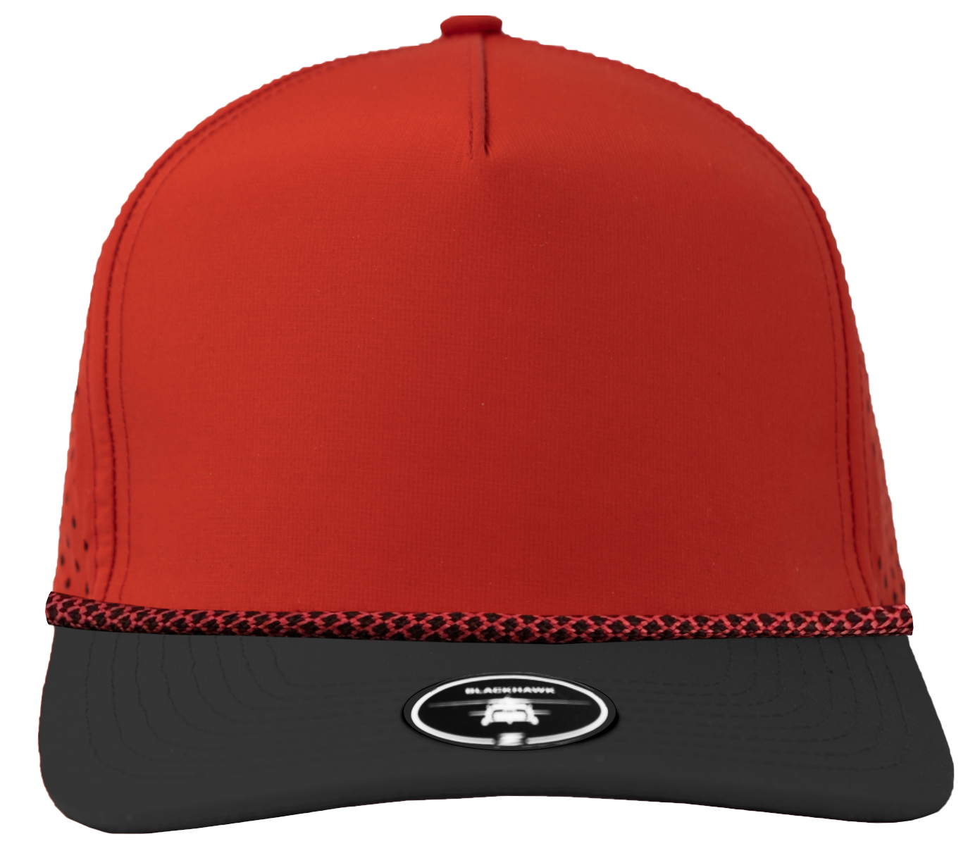 Custom hat Blackhawk R+ Red/black - Red chainlink