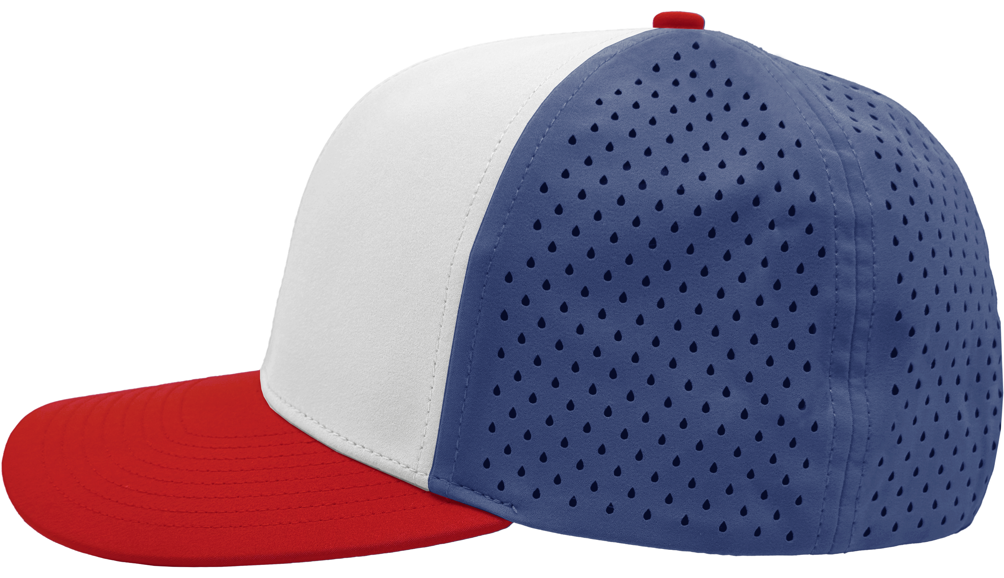 custom 6 panel hat bomber model red white blue