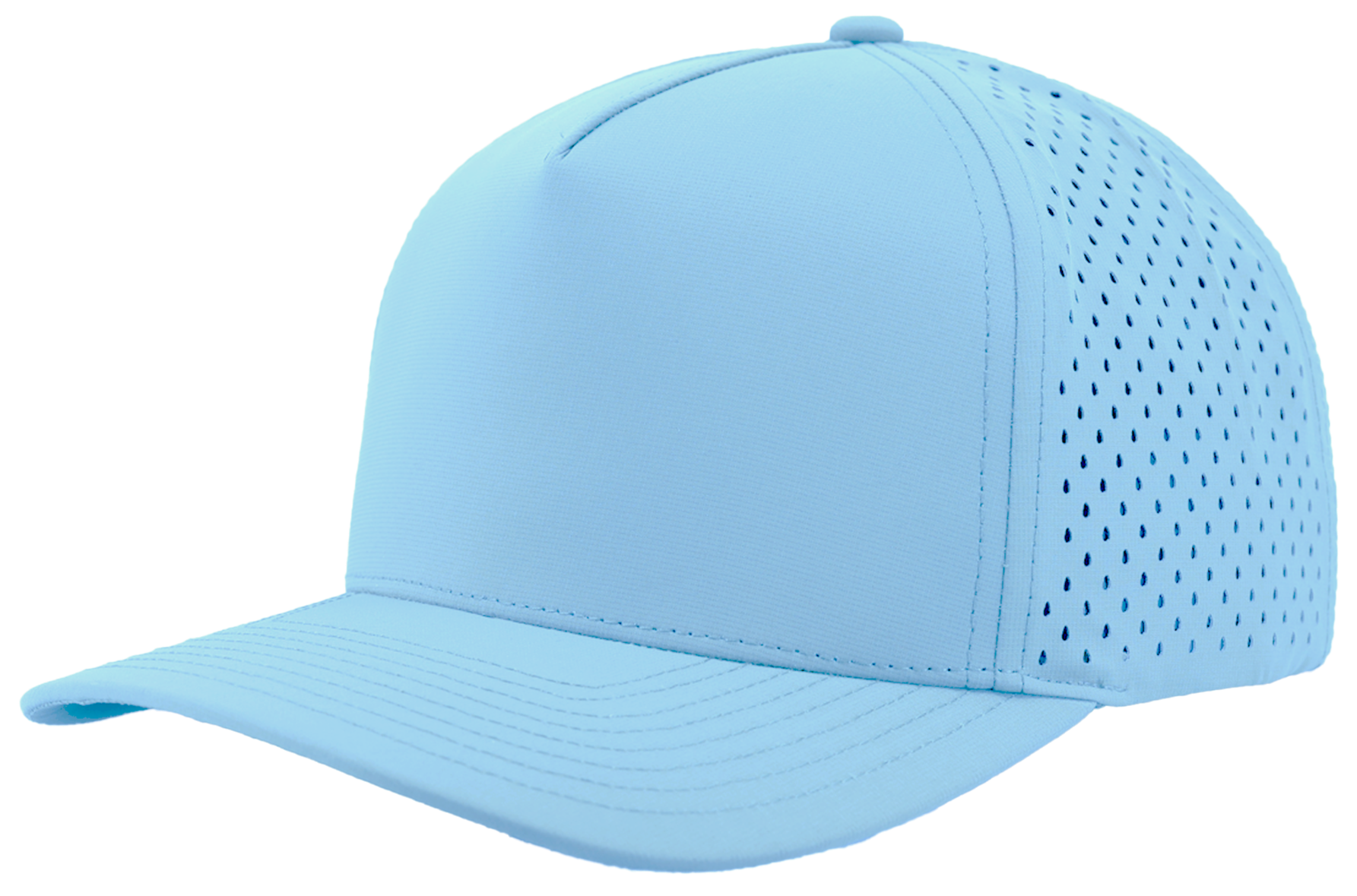 colombia blue Custom Hat blackhawk front side view performance snapback