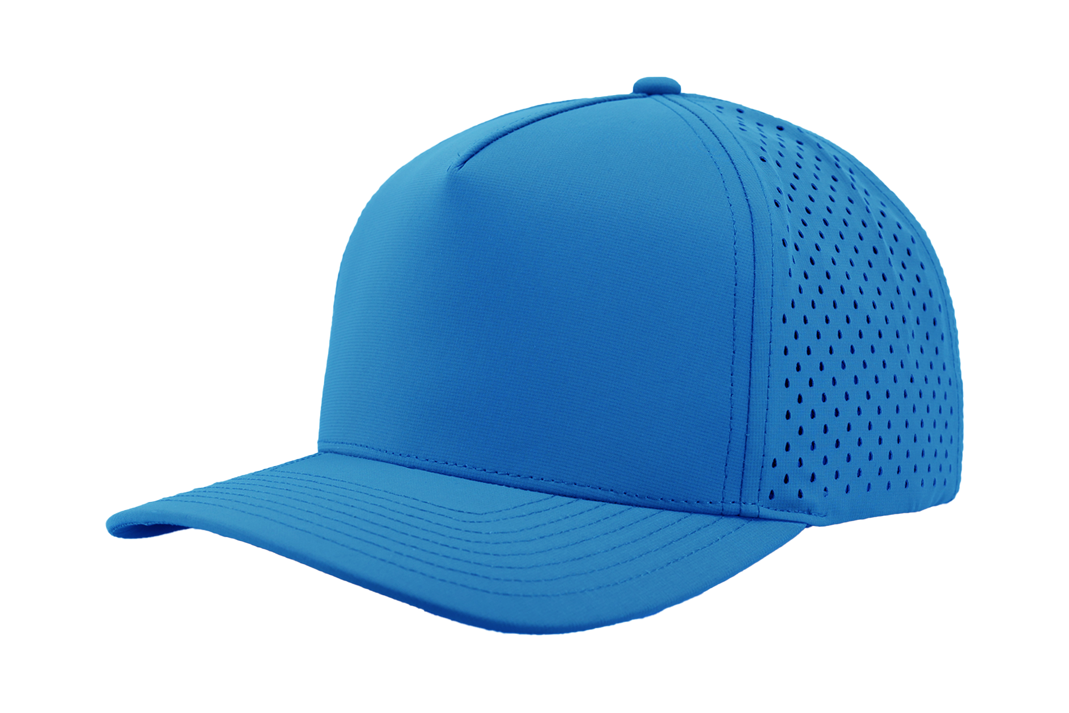 Custom Hat ocean blue 5 panel snapback hat