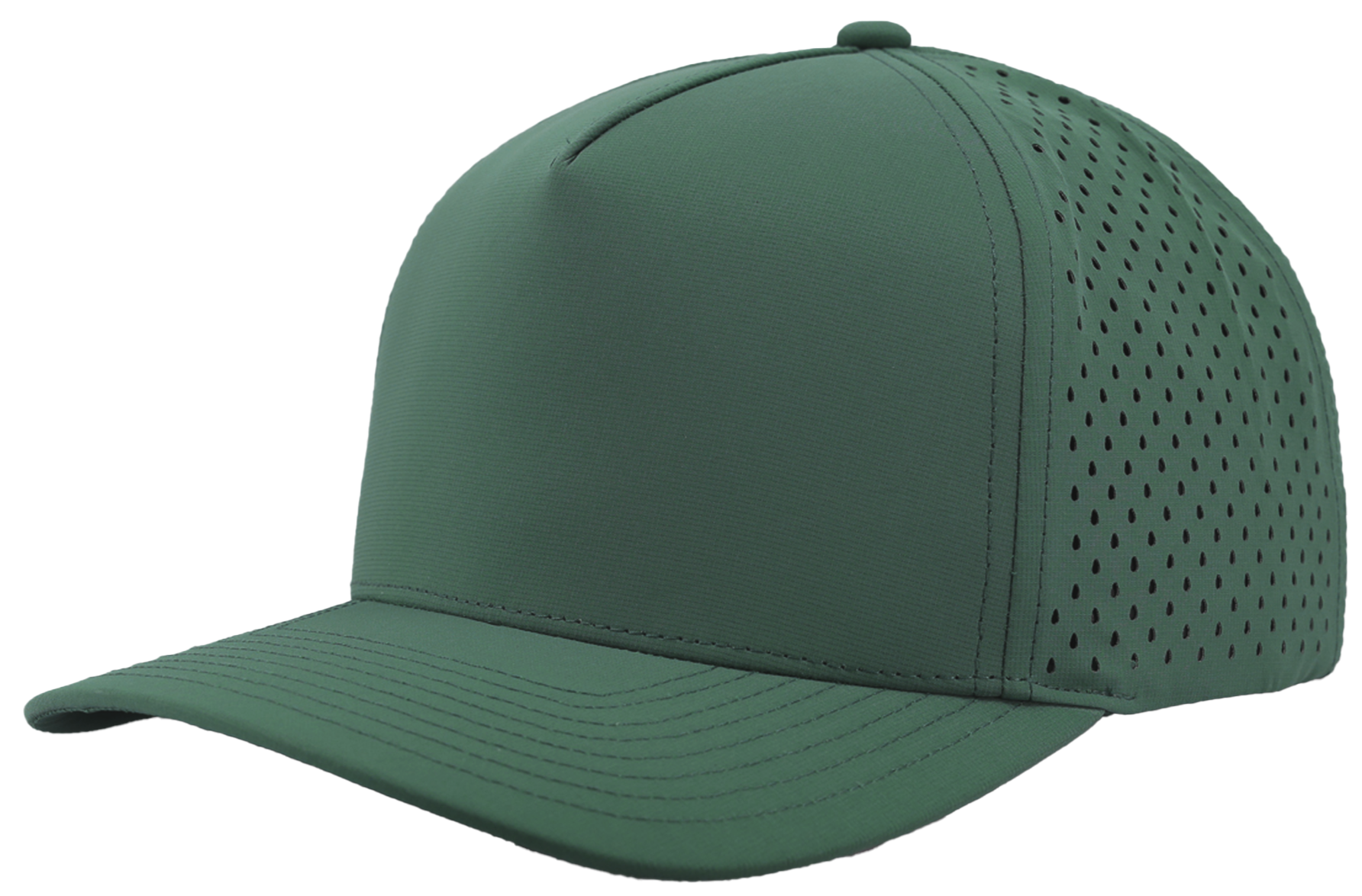 Custom Hat steel green blackhawk water repellent snapback hat