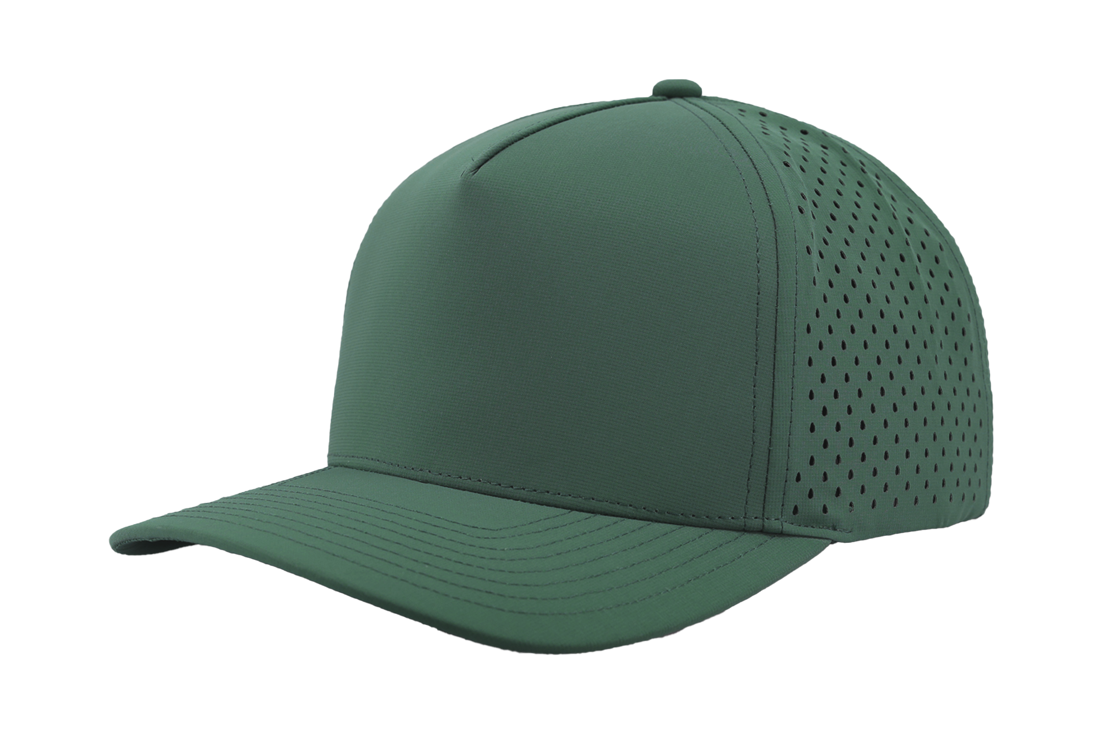 Custom Hat steel green blackhawk water repellent snapback hat