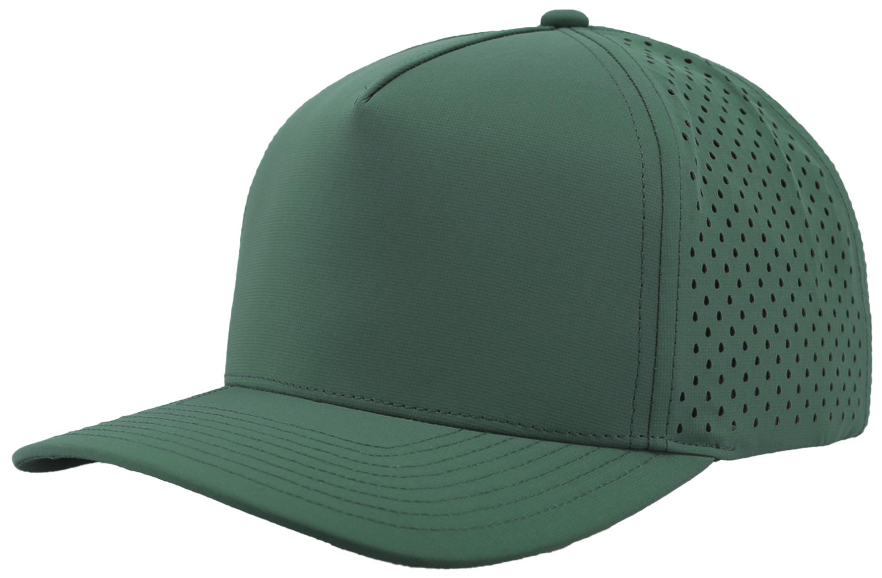 front side view of steel green blackhawk by zapped headwear Custom Hat