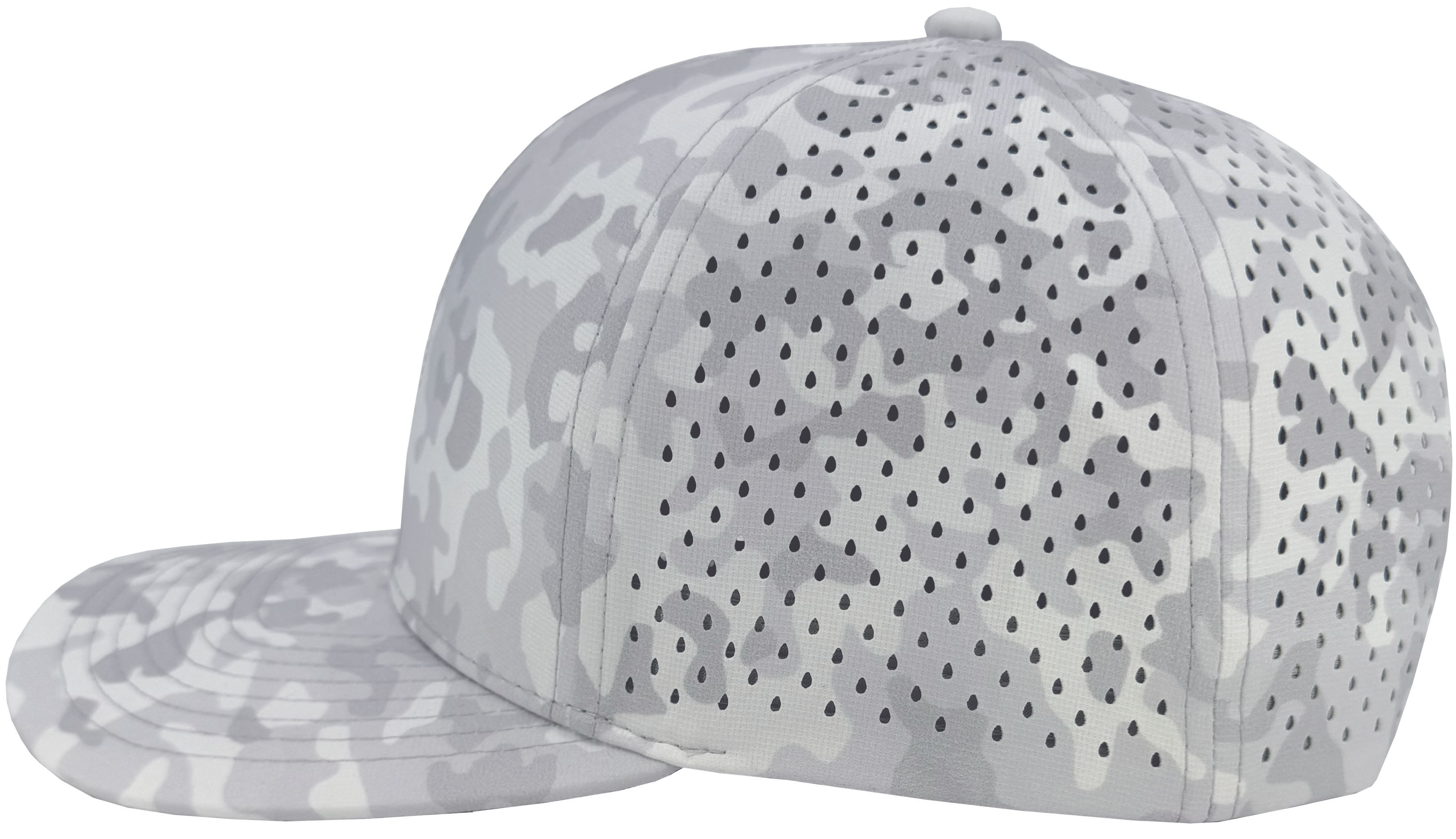 Custom hat for embroider 6 panel snow camo