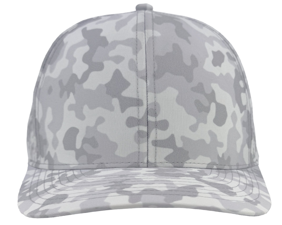 Custom hat for embroider 6 panel snow camo