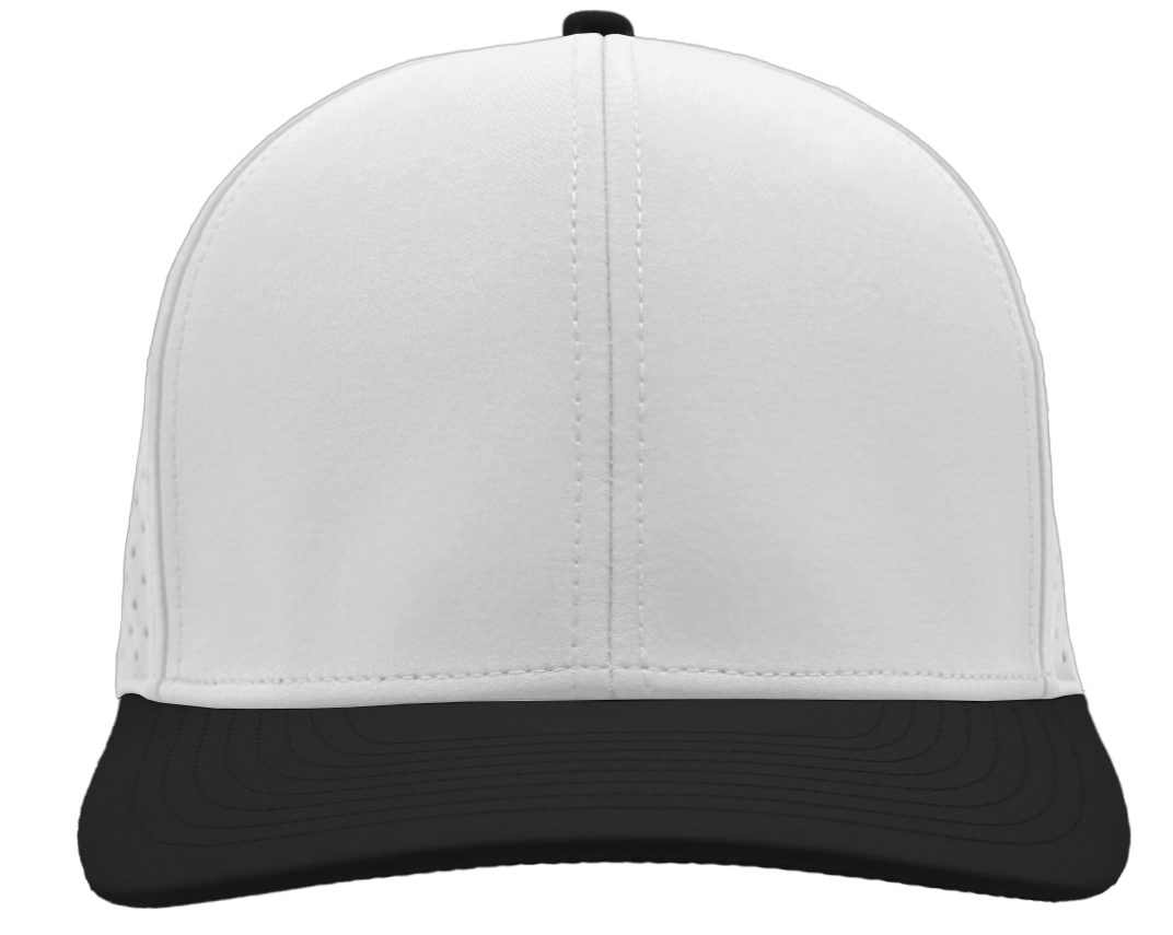 Custom hat for embroider 6 panel white black