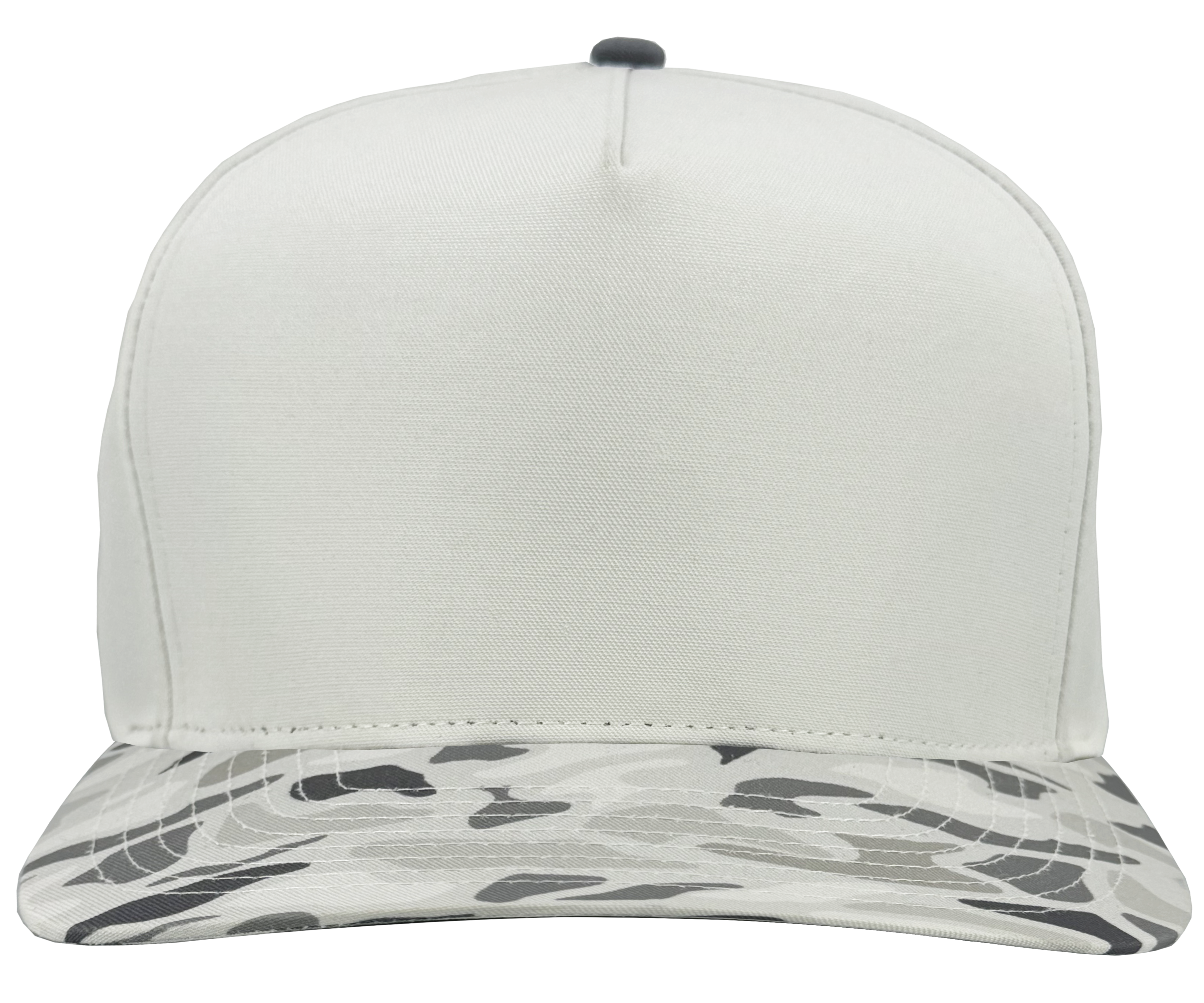 Grey old school camo vintage patriot 5 panel hat