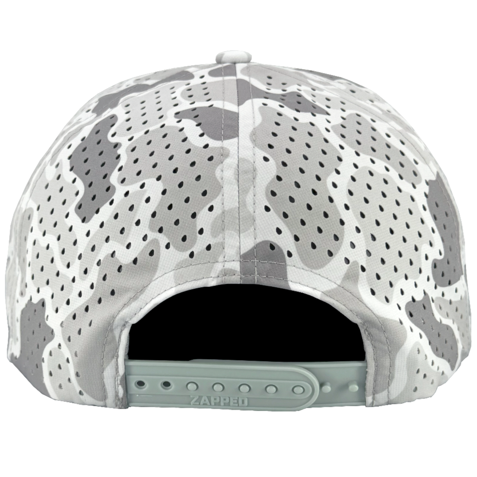 old school snow camo blackhawk snapback