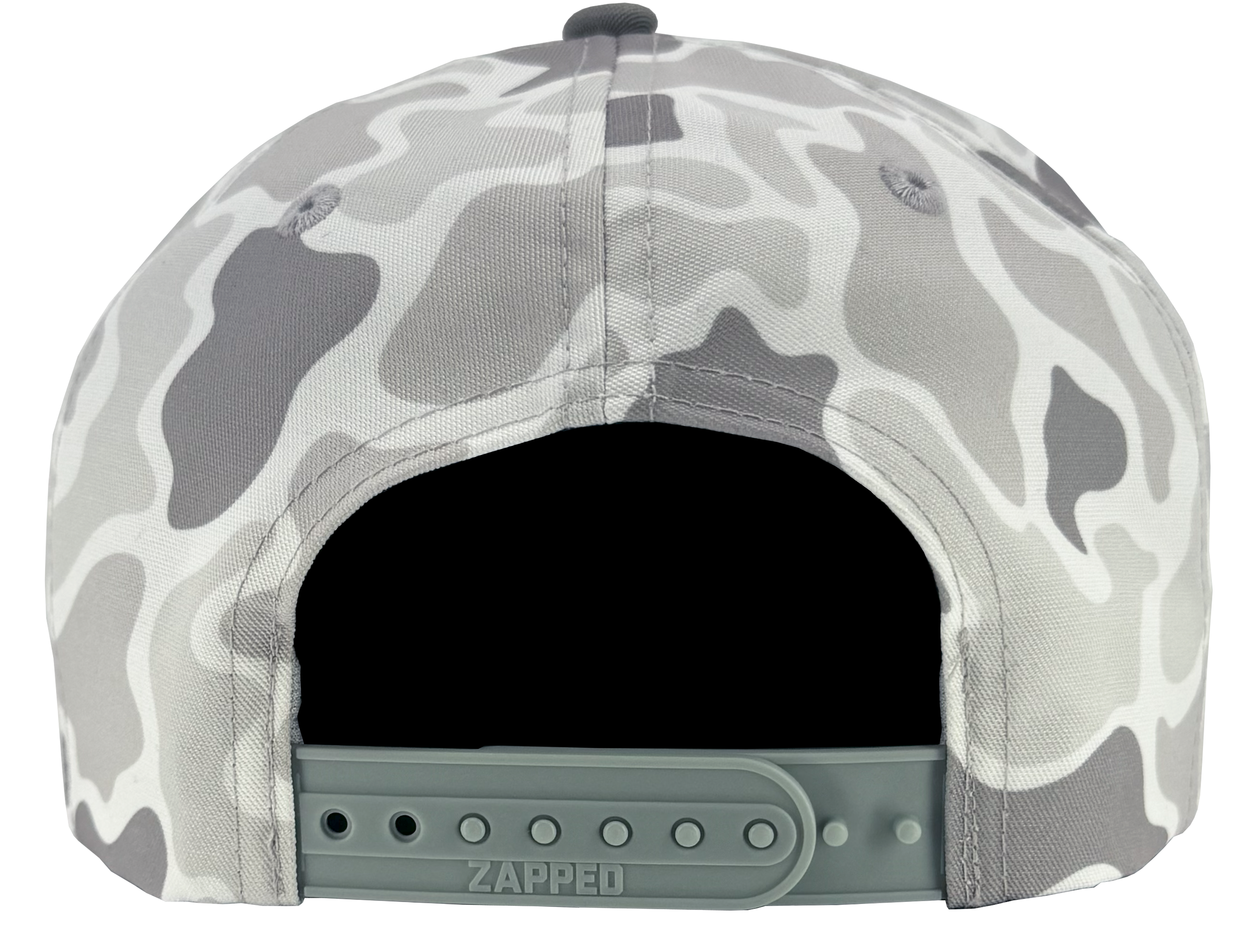 snow old school camo grey bill patriot hat