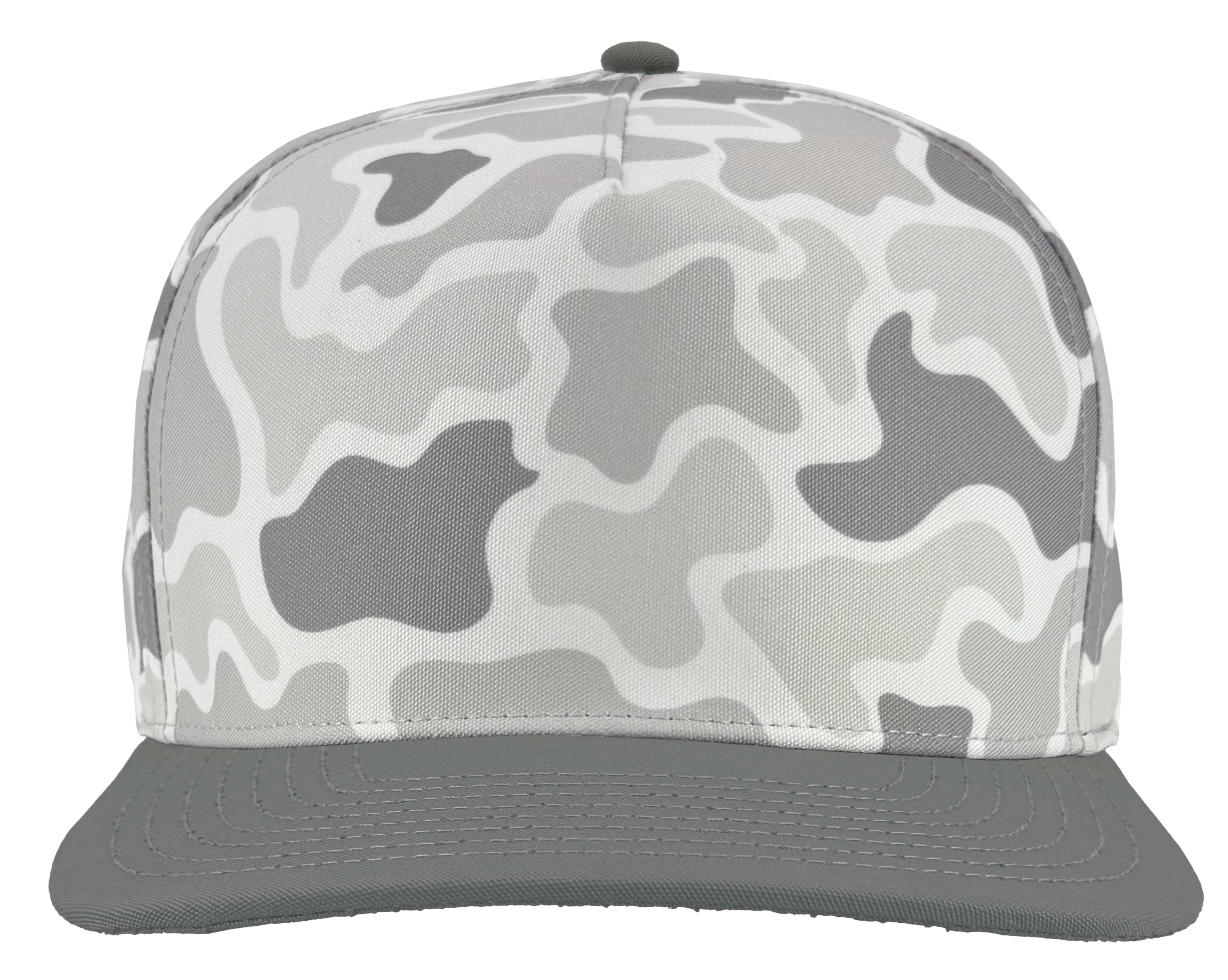 snow old school camo grey bill patriot hat