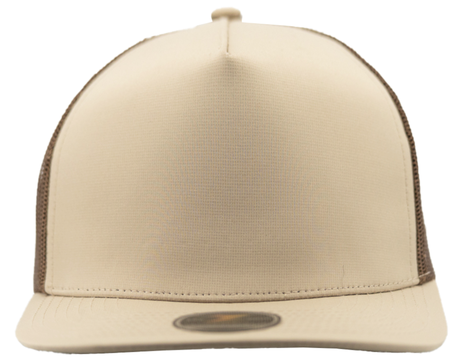 Custom Hat MARINE-Water Repellent hat-Zapped Headwear-Khaki-coffee-Side-Zapped Headwear-Snapback-five panel-custom hat