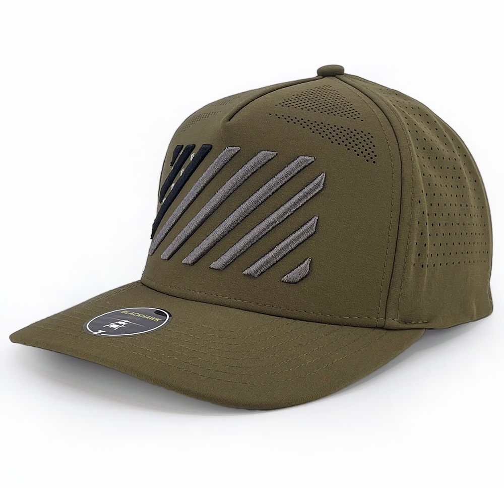 Zapped American Flag 3D Puff Stars and Stripes Embroidered Flag Hat