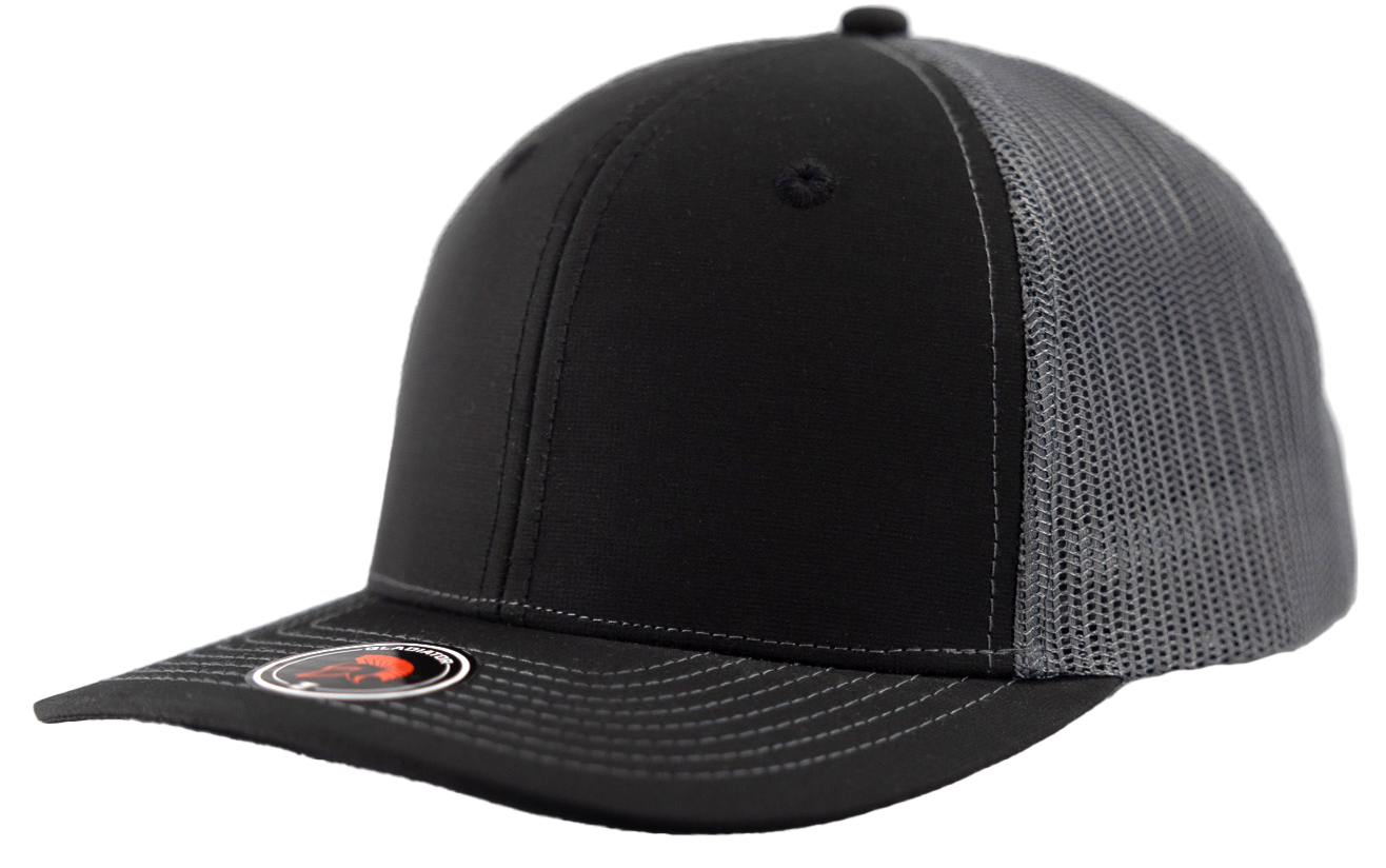 Gladiator-Water Repellent hat-Zapped Headwear-Charcoal-Black-Snapback-Custom hat-Zapped Headwear