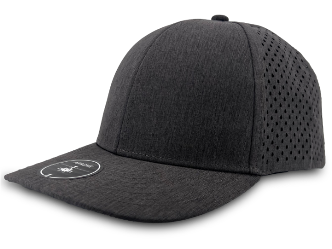 graphite apache side view snapback Custom Hat 