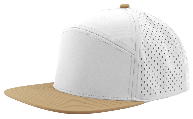 Custom Hat Osprey Khaki White Slant View
