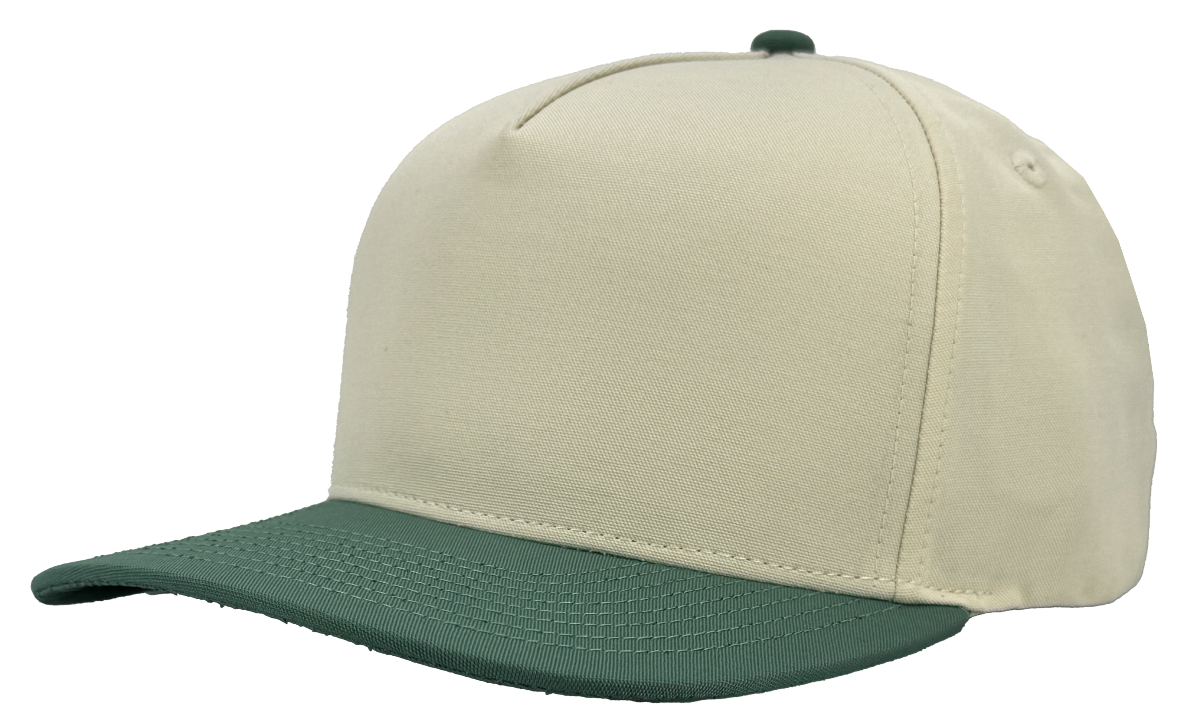 VINTAGE 5 PANEL Custom Hat MASTERS GREEN WHITE