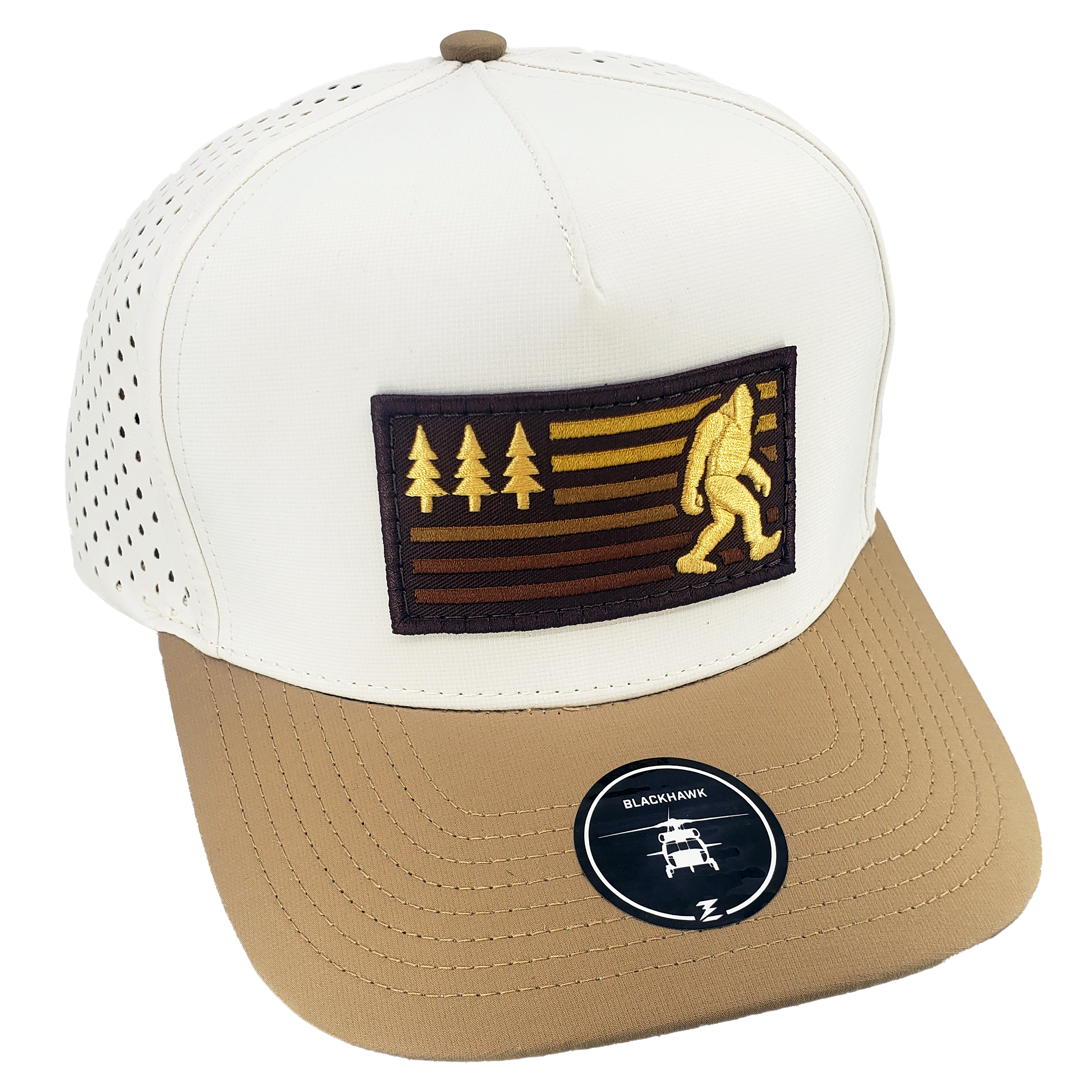 bigfoot custom hat blackhawk white khaki