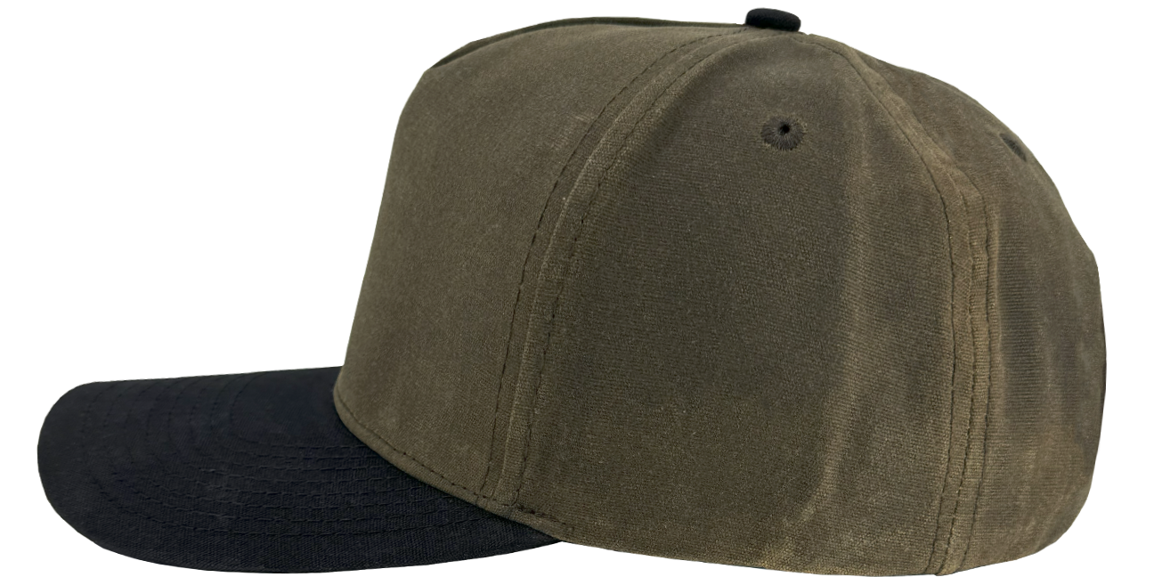 Custom Hat loden black waxed patriot side