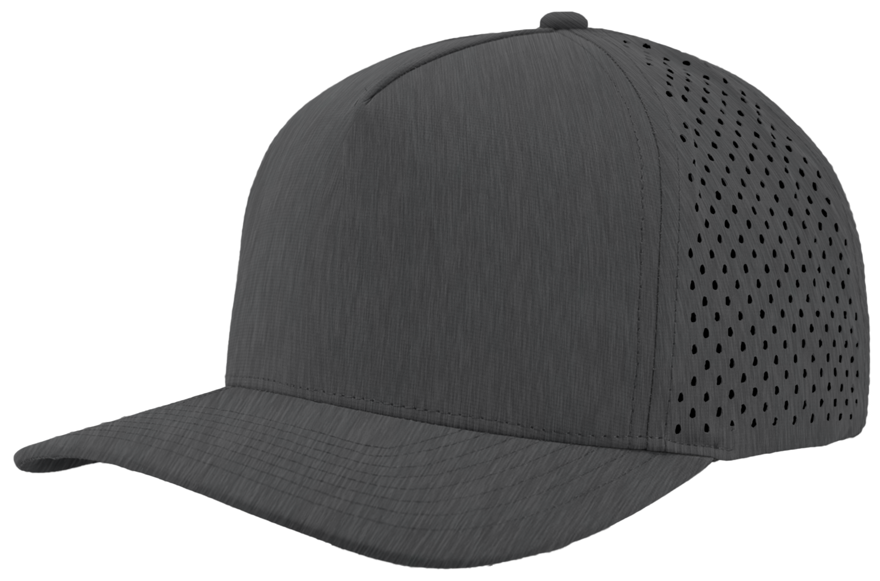 Custom hat 5 panel graphite grey blackhawk