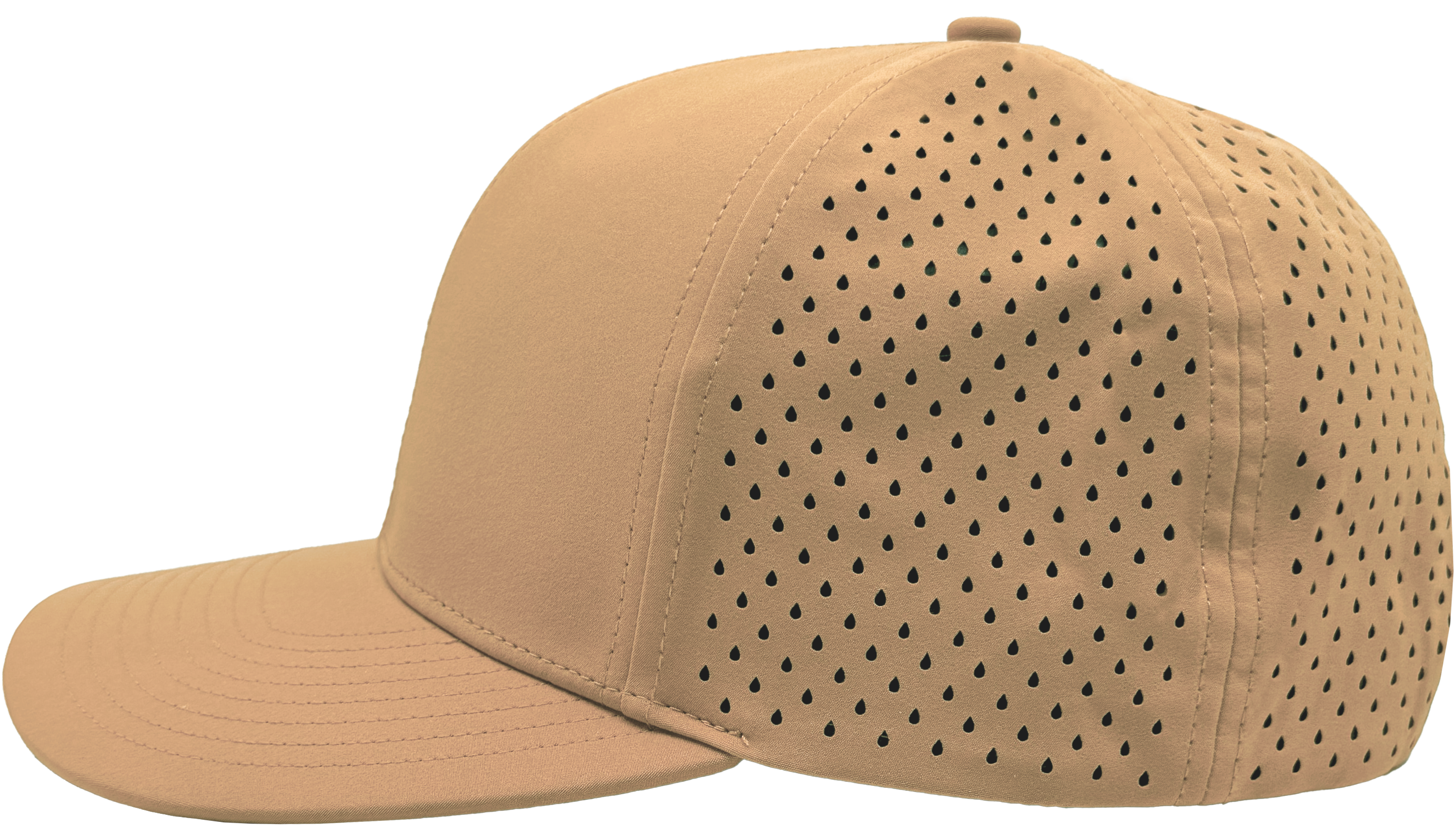 khaki Custom hat 6 panel