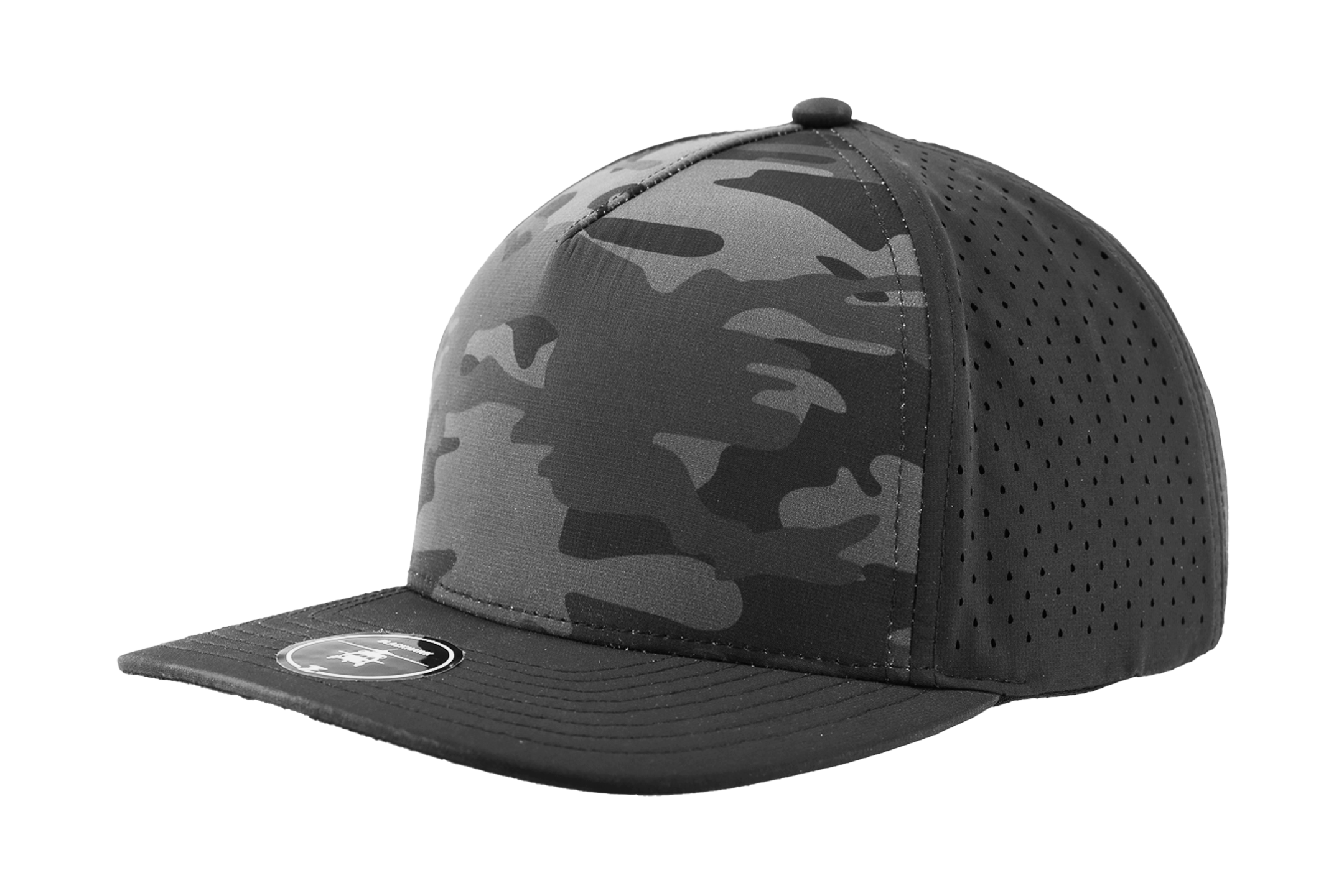 BLACKHAWK-Custom Hat Water Repellent hat-Zapped Headwear-Black-Camo-Zapped Headwear