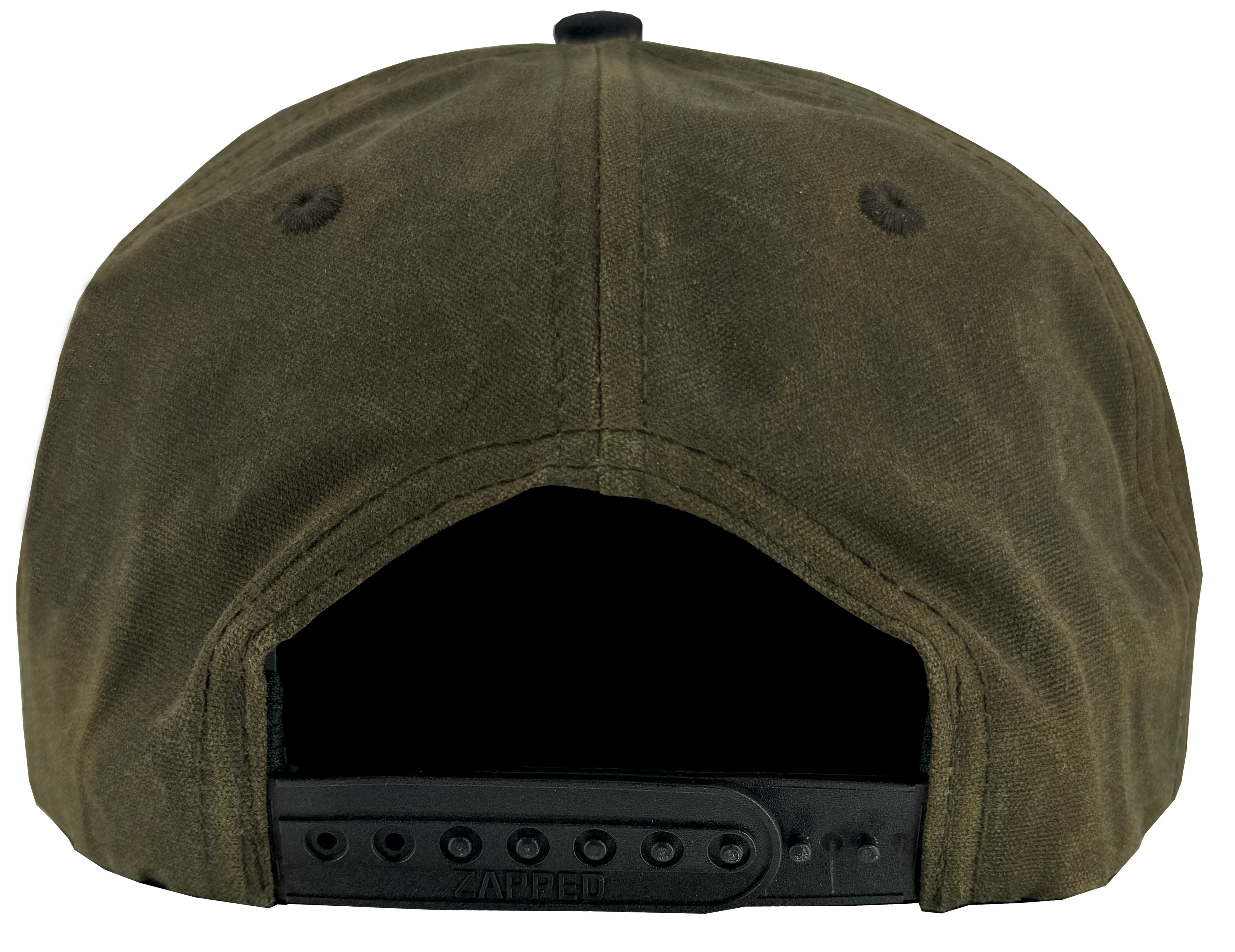 Customizable blank hat loden black waxed patriot snapback