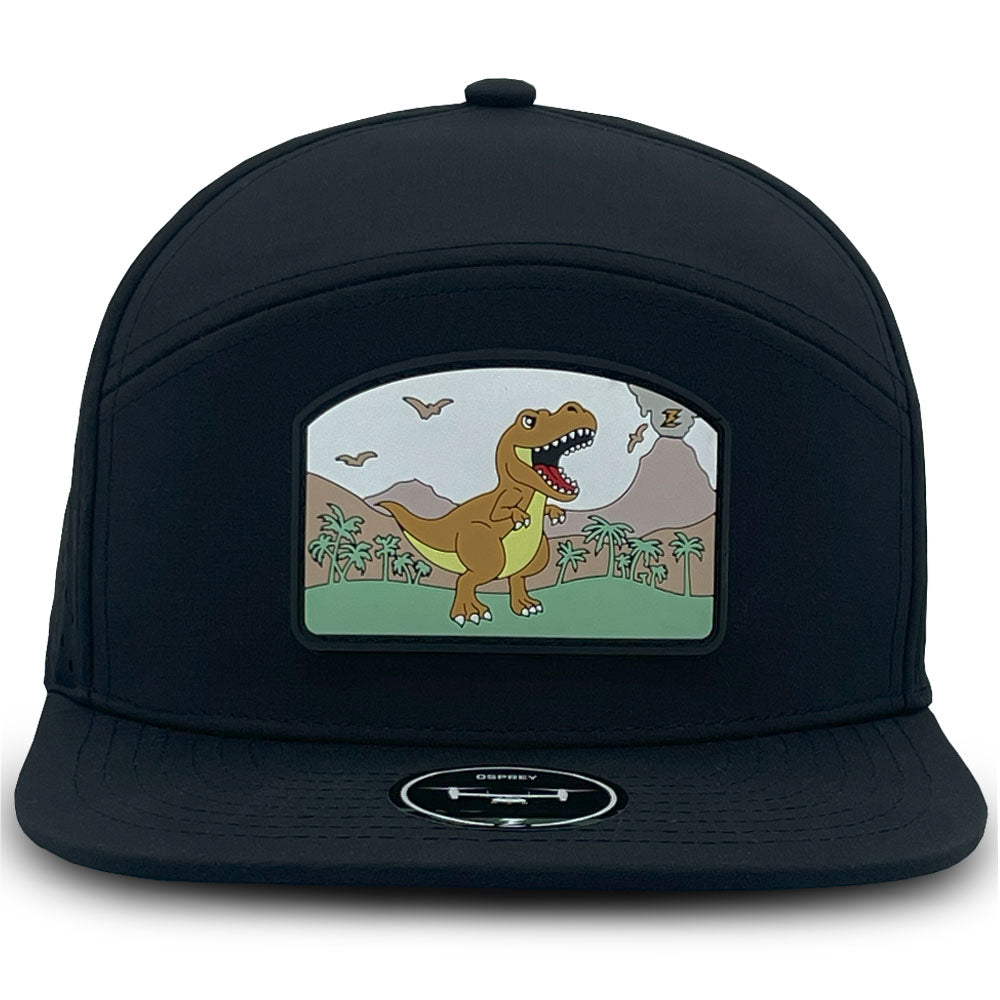 Zapped Headwear Youth Osprey Premium 7 Panel Hat - T-Rex Dinosaur