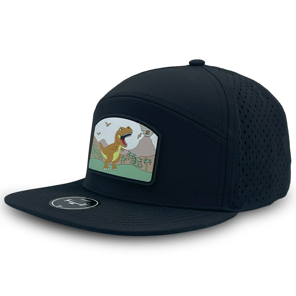 Zapped Headwear Youth Osprey Premium 7 Panel Hat - T-Rex Dinosaur