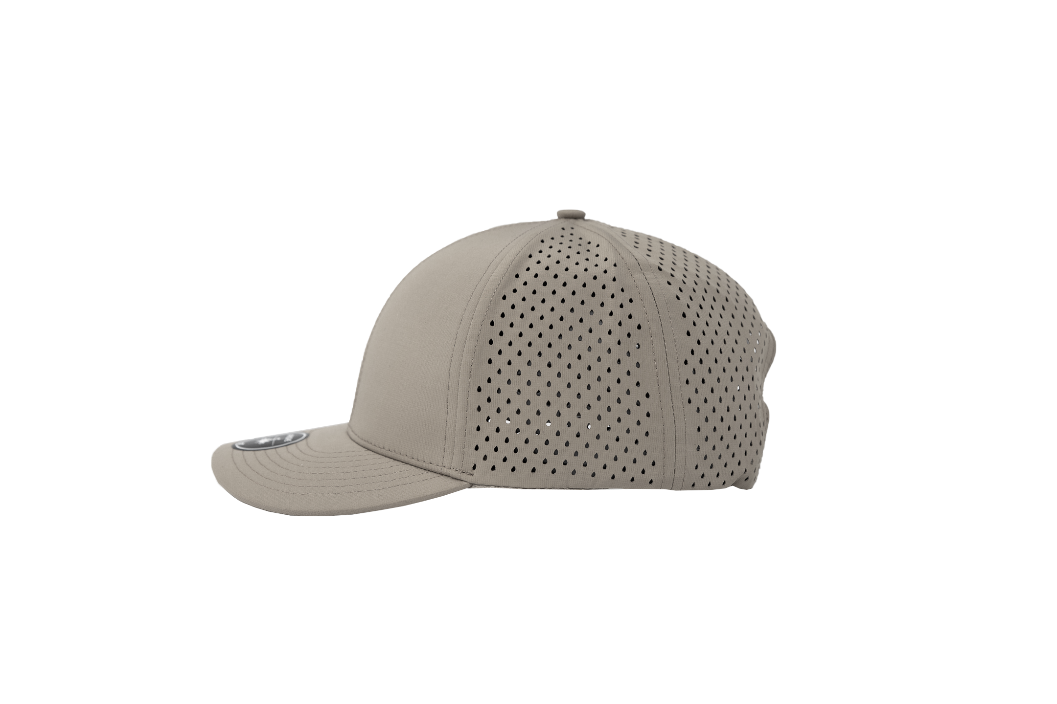 grey side view of apache snapback hat