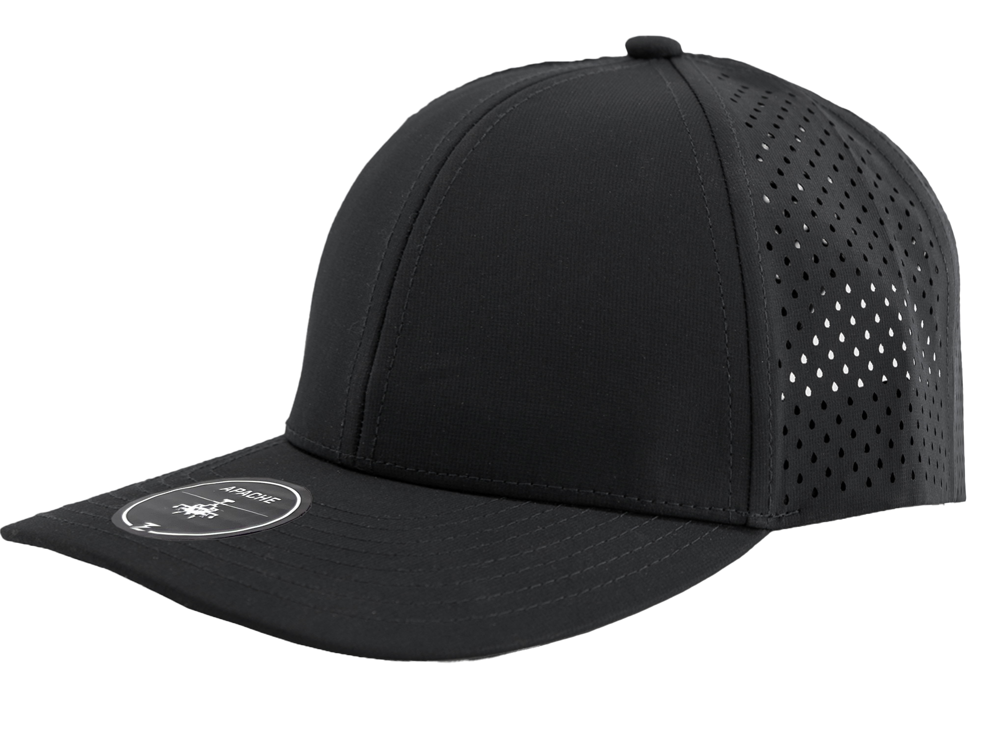 apache black side view snapback hat