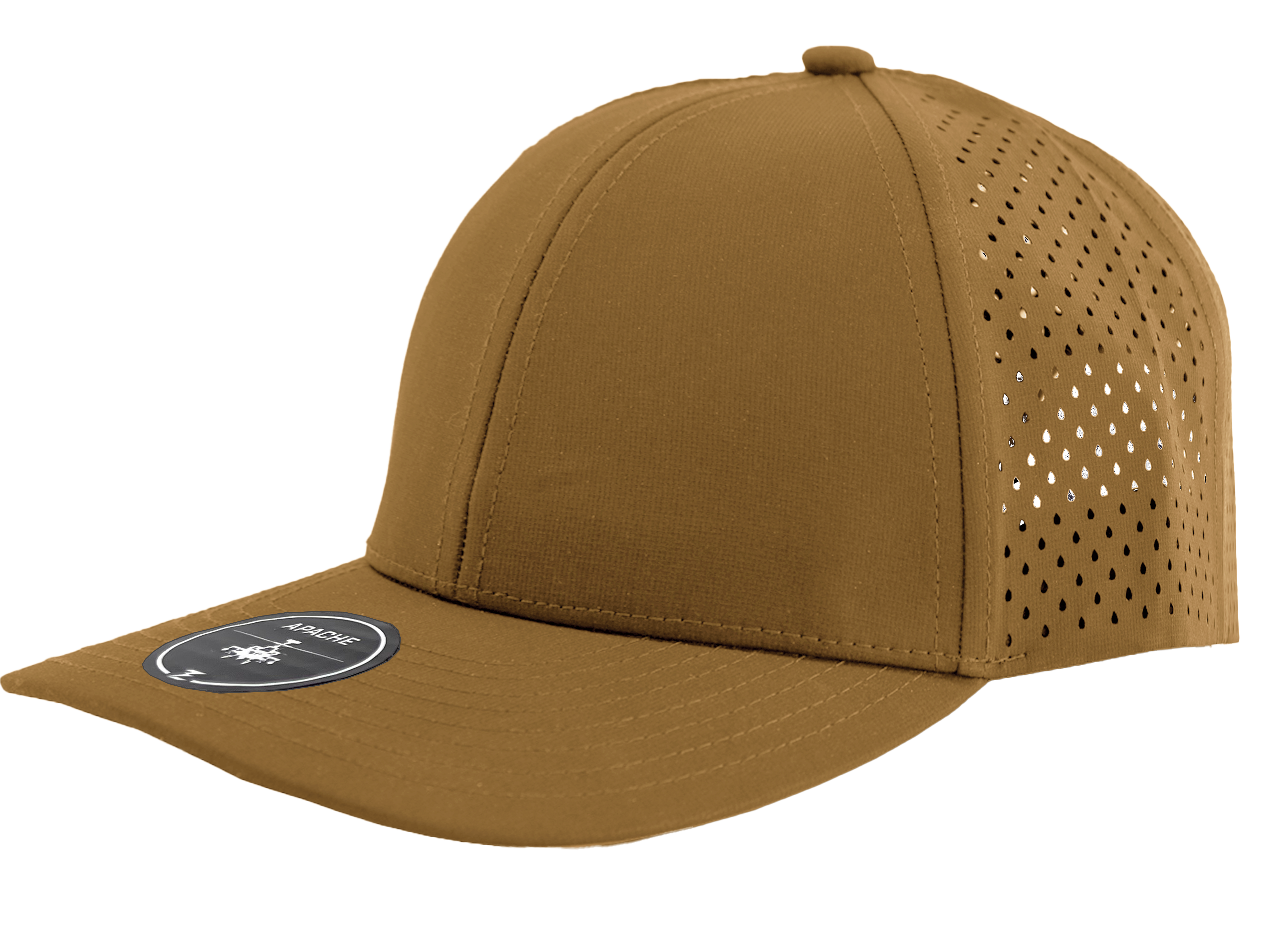 caramael apache front side view snapback Custom Hat 