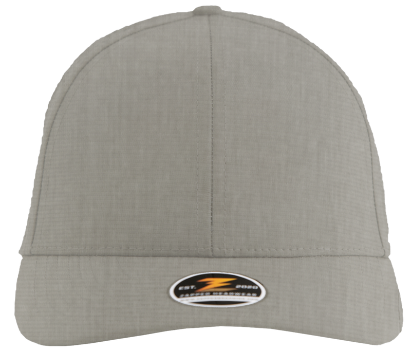 apache heather grey 6 panel snapback hat