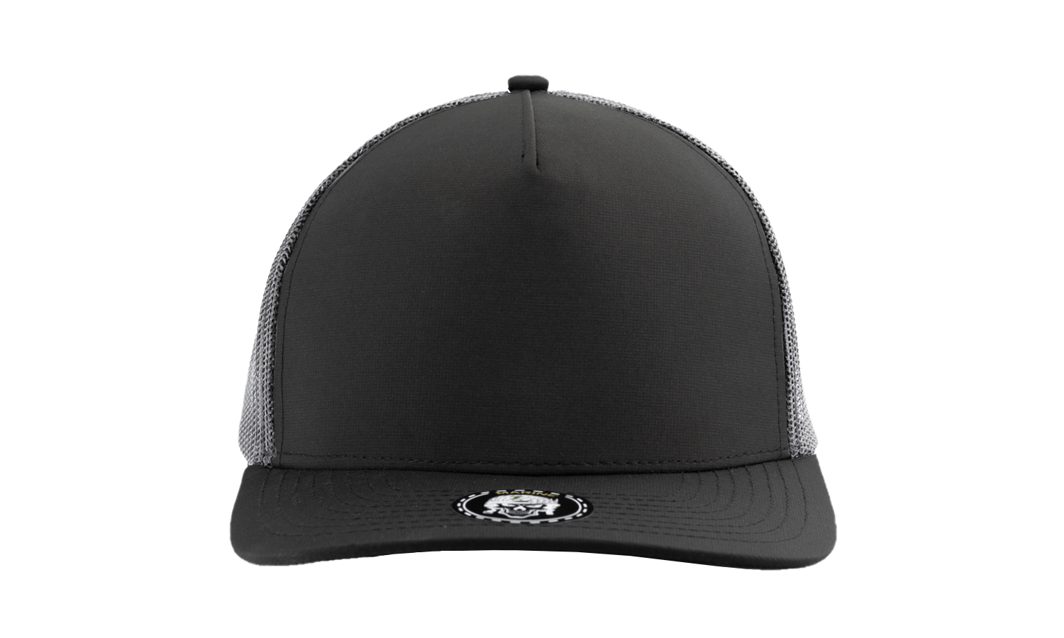 Marine | 5 Panel Snapback Hat | Water Repellent | Zapped Headwear Black-Charcoal