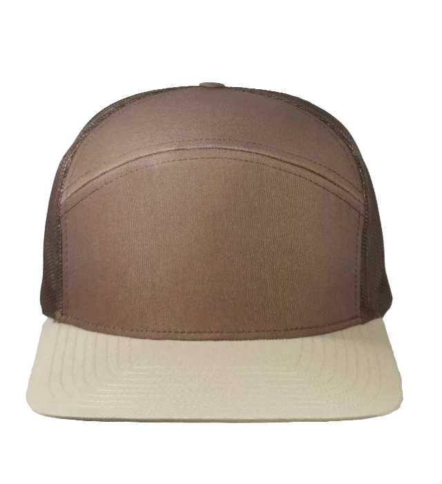 custom hat cobra khaki brown front