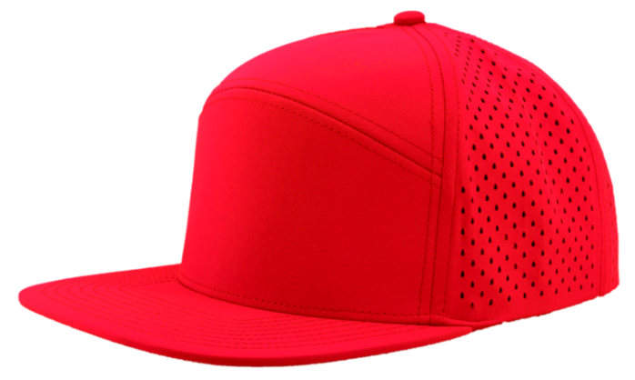 Red youth osprey 7 panel snapback hat