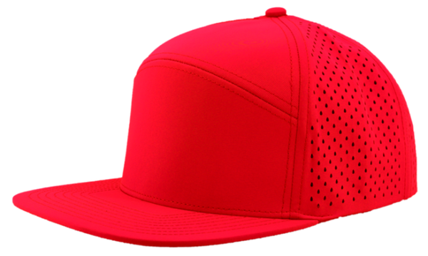 Red youth osprey 7 panel snapback hat