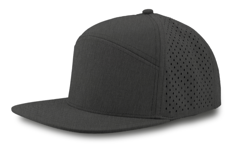 Osprey Custom Hat Graphite 7 panel snapback hat