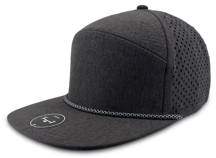 graphite Custom Hat grey rope osprey 7 panel snapback hat