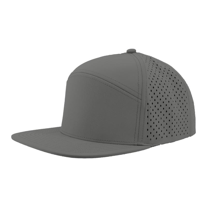 Grey youth osprey 7 panel snapback hat