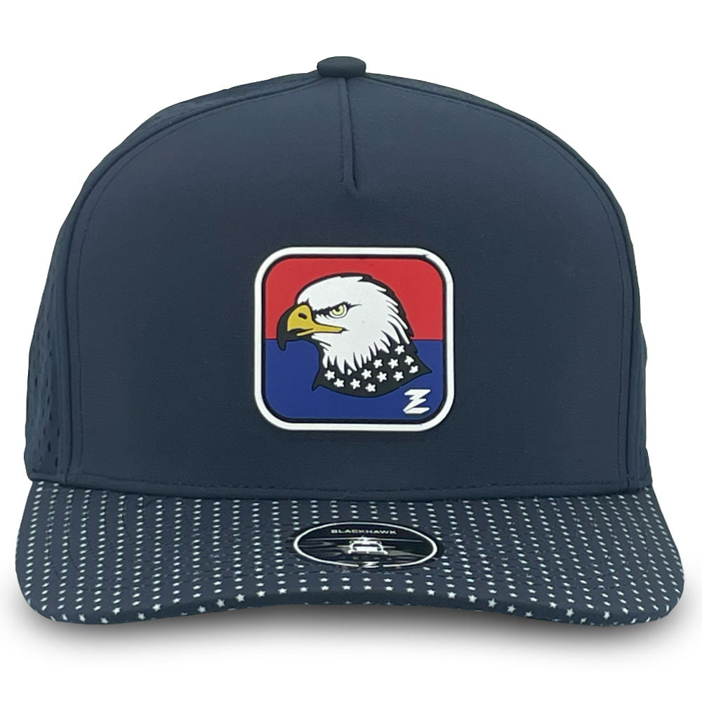 Zapped Headwear Blackhawk Premium Sombrero de 5 paneles - Águila patriótica