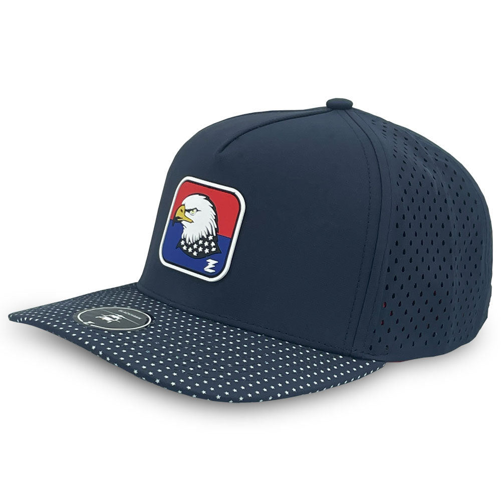 Zapped Headwear Blackhawk Premium 5-Panel Hat - Patriotic Eagle