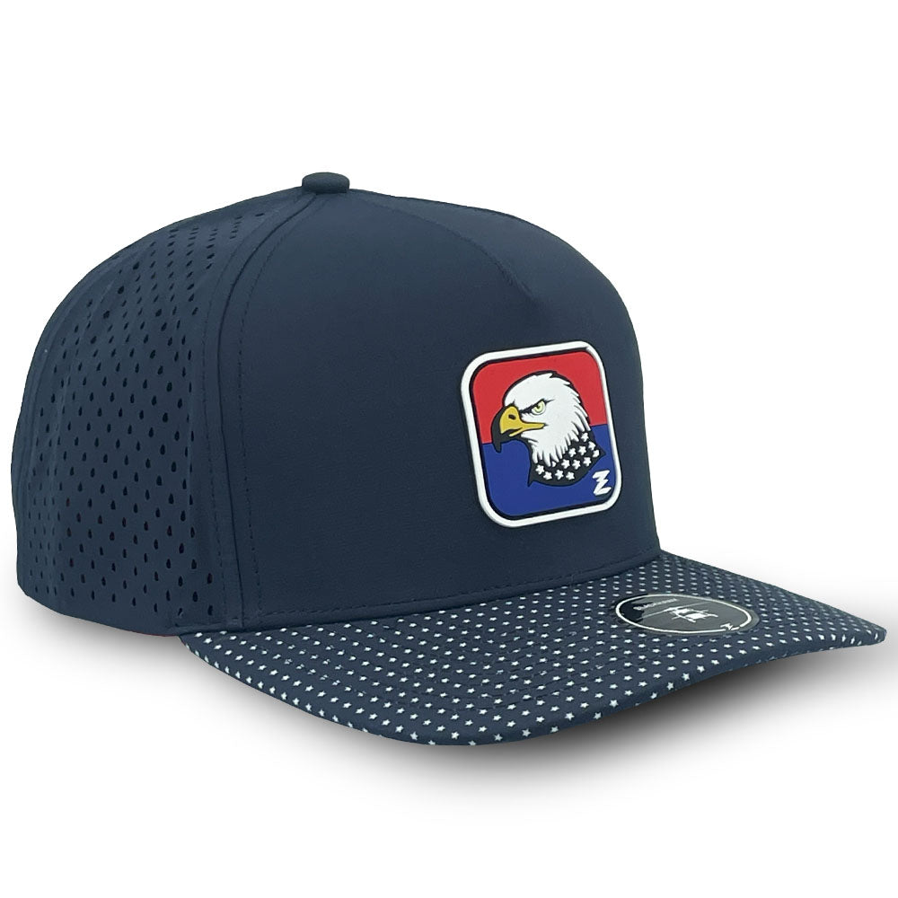 Zapped Headwear Blackhawk Premium 5-Panel Hat - Patriotic Eagle