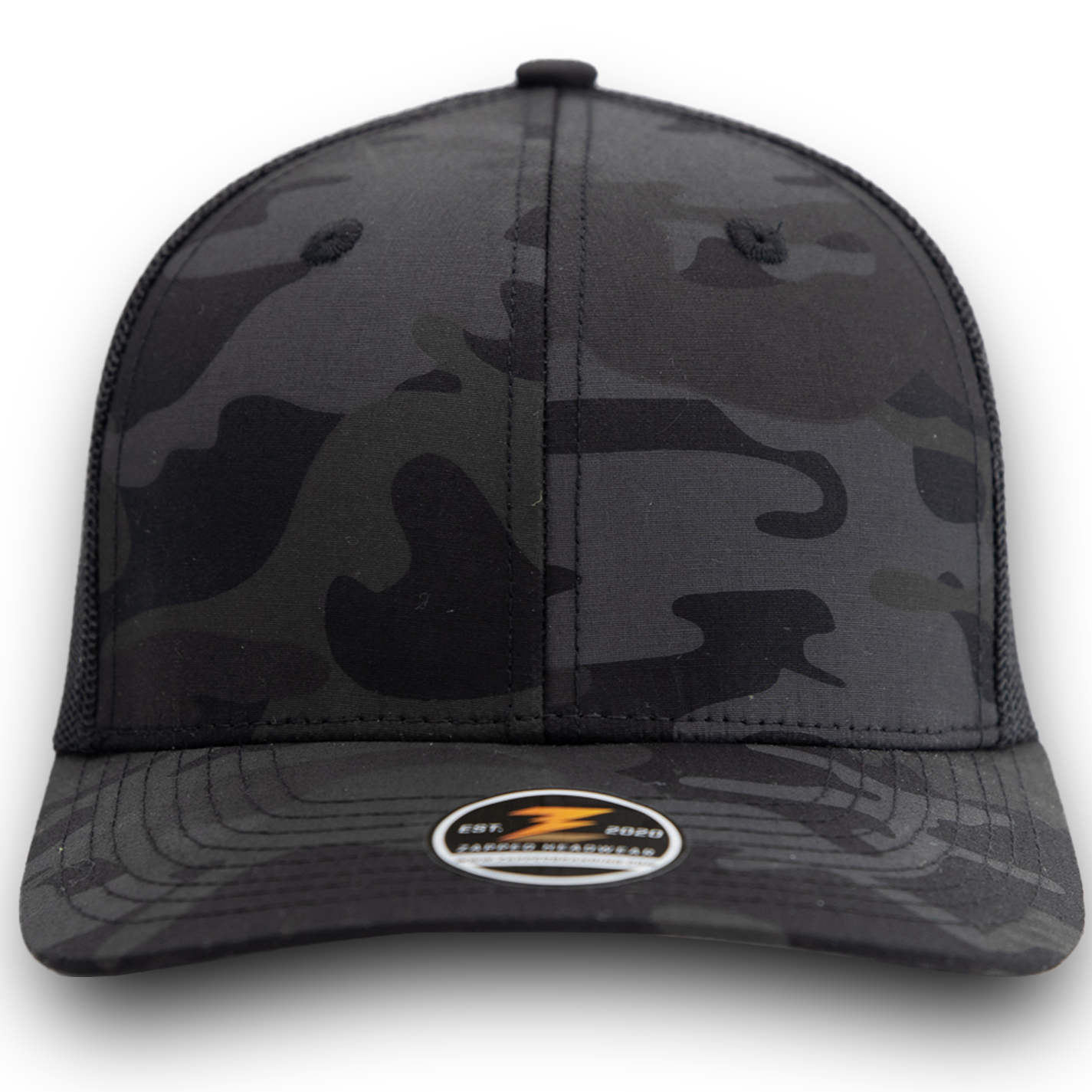 black camo snapback trucker hat